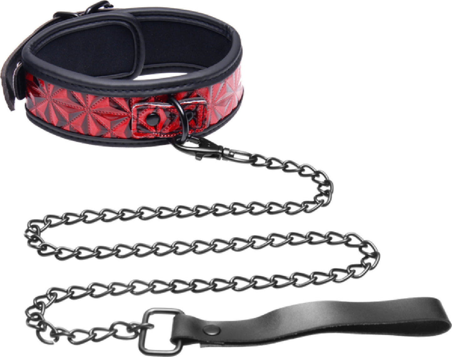 Crimson Tied Collar With Leash – Adjustable Collar and Leash Set