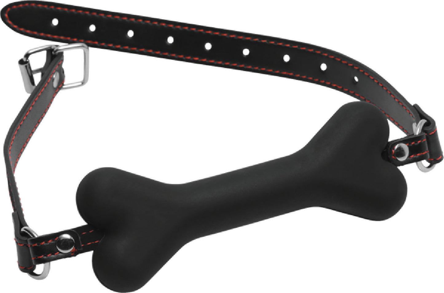 Hound Adjustable Dog Bone Gag – Silicone Bit Gag