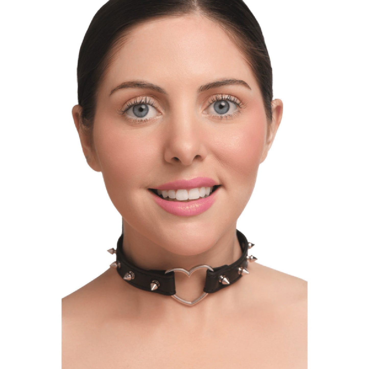 Spiked Heart Choker – Adjustable Spiked Collar Accessory