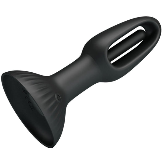 Hubert Vibrating Wiggling Butt Plug – Silicone Anal Probe with Seven Settings