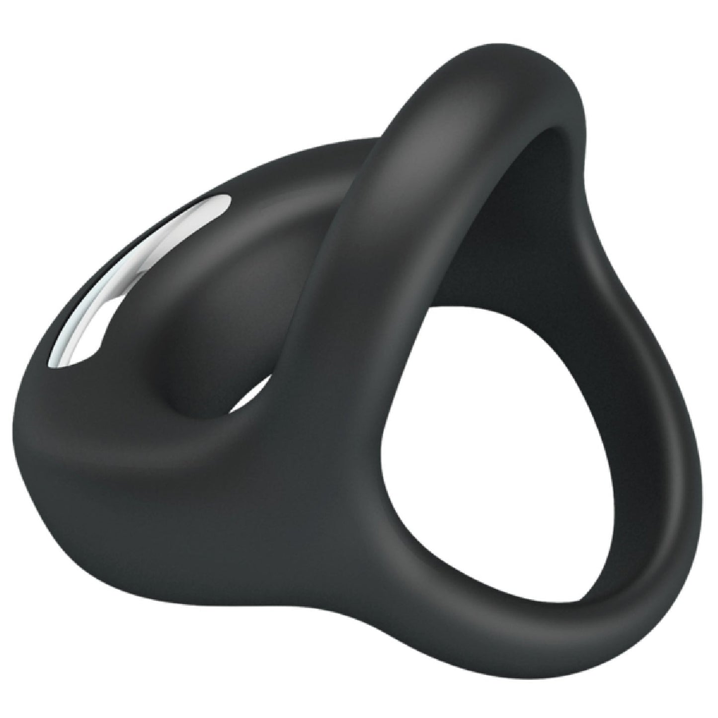Vibrant Elliott Silicone Penis Ring With Ball Strap – Comfortable Stretchy Cock and Ball Ring