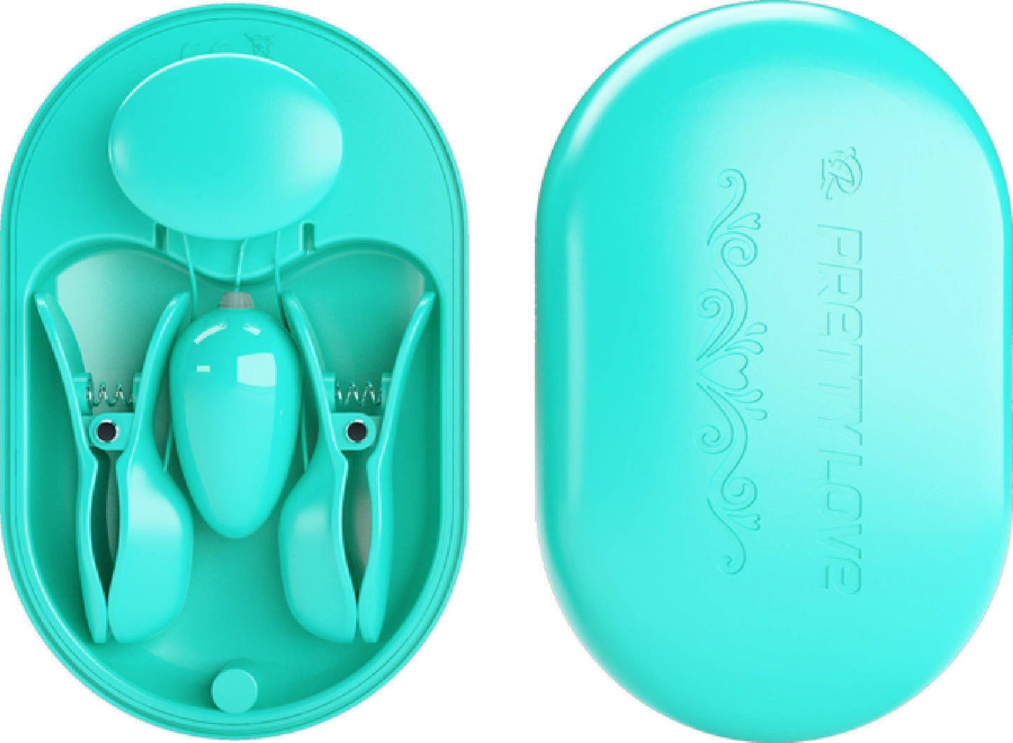 Surprise Box Nipple Clamps – Waterproof USB Rechargeable Stimulator with 12 Vibration Settings