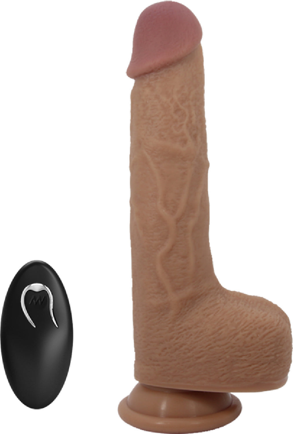 Thrusting Tommy Dong – Remote-Controlled 8.9" Thrusting Vibrator with Suction Cup