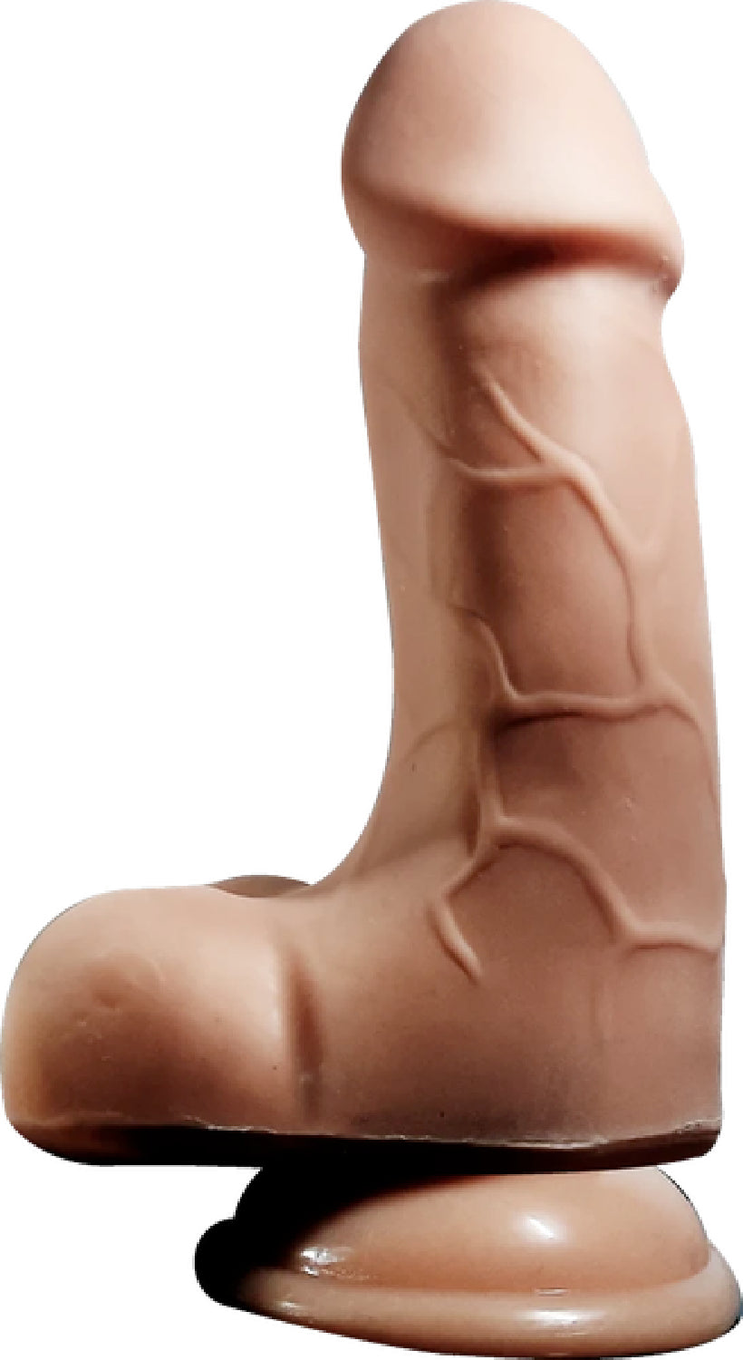 Fuzzy 7" Vibrating Dildo (Flesh)