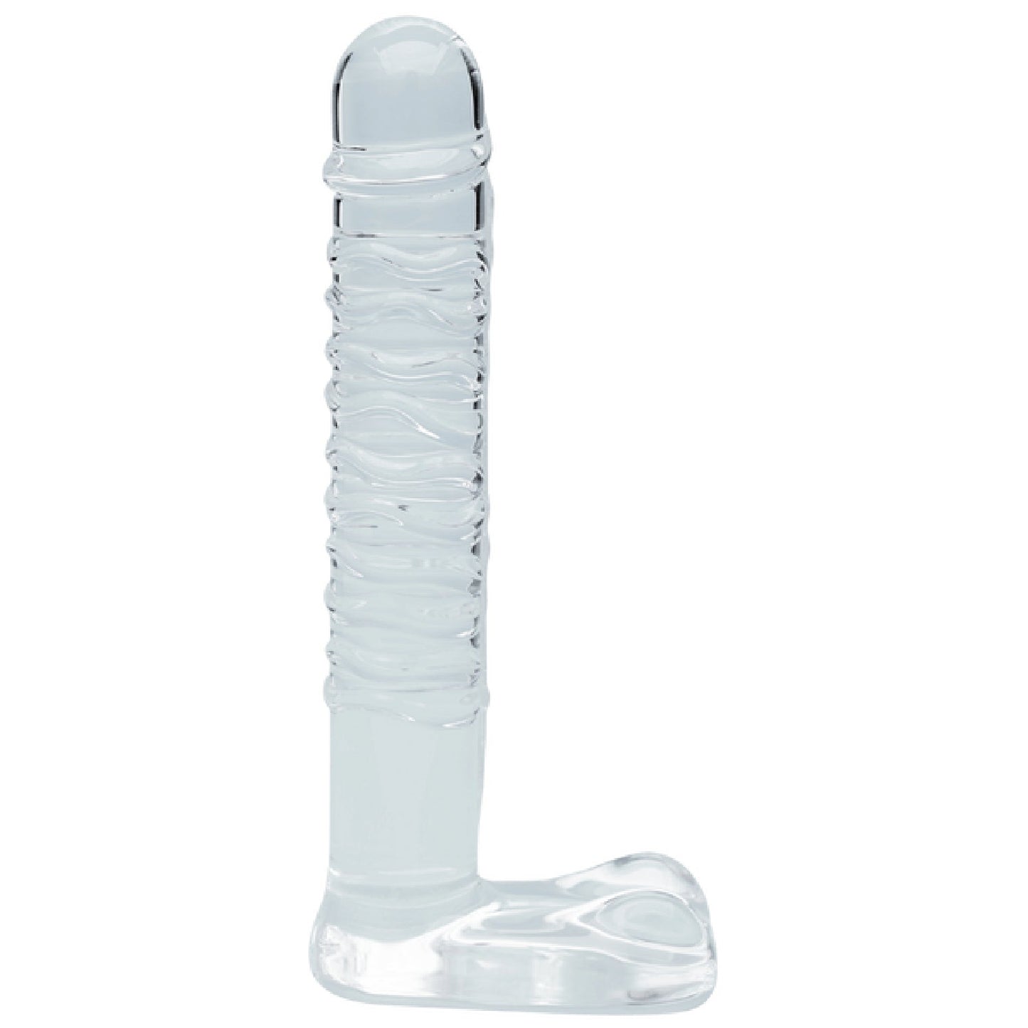 Seraphic Serenade – Hand-Blown 5.7 Inch Sculpted Glass Dildo