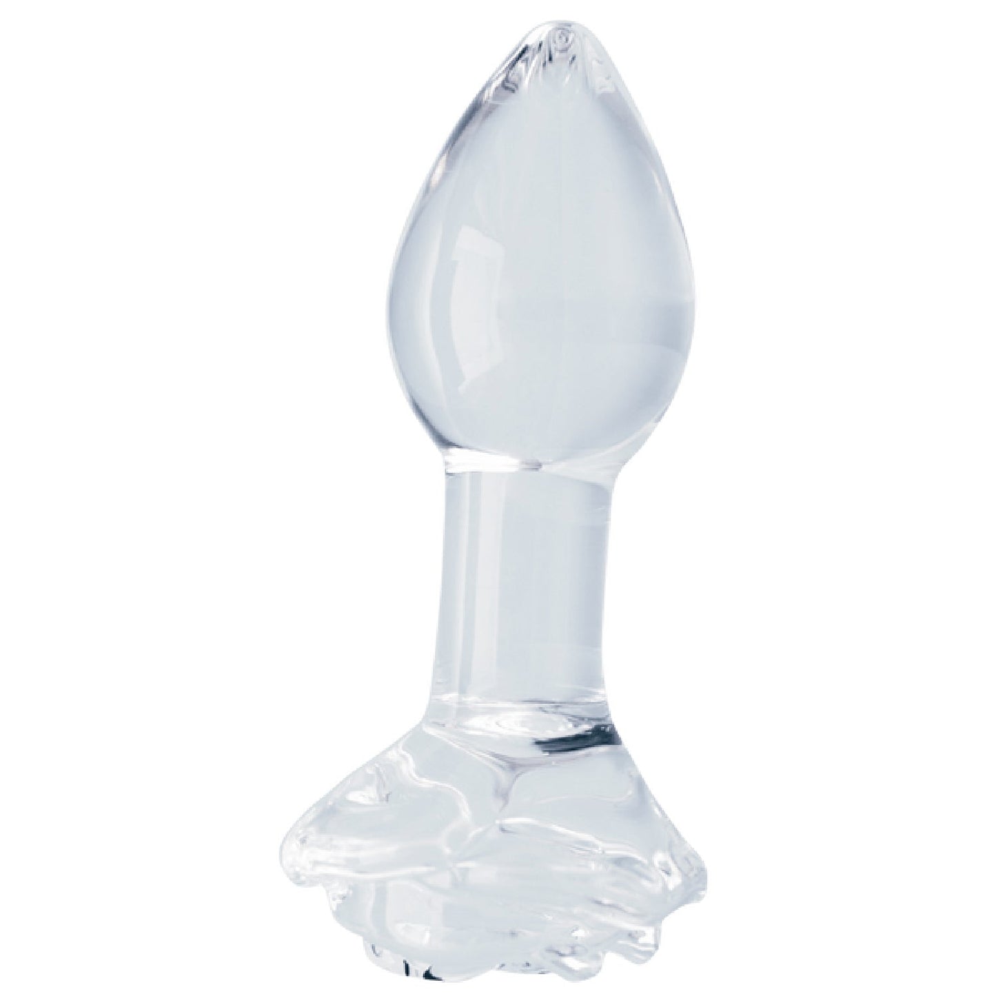 Clarity Utopian Bloom – 4.3 Inch Handcrafted Glass Butt Plug