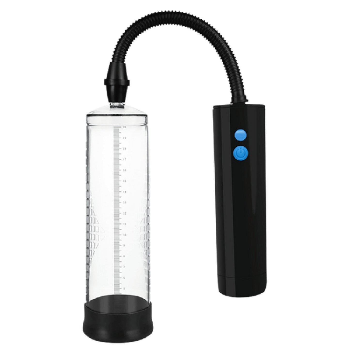 Vaczilla X21 (Black) – USB Rechargeable 3-Speed Cylinder Pump With Silicone Sleeve and Penis Ring