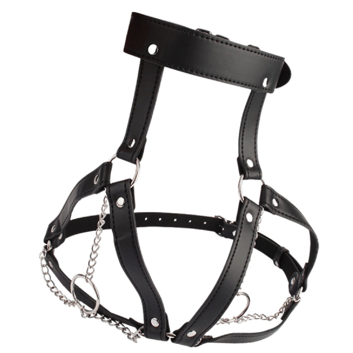 Breast Harness with O-Ring Chains – BDSM Bondage Harness