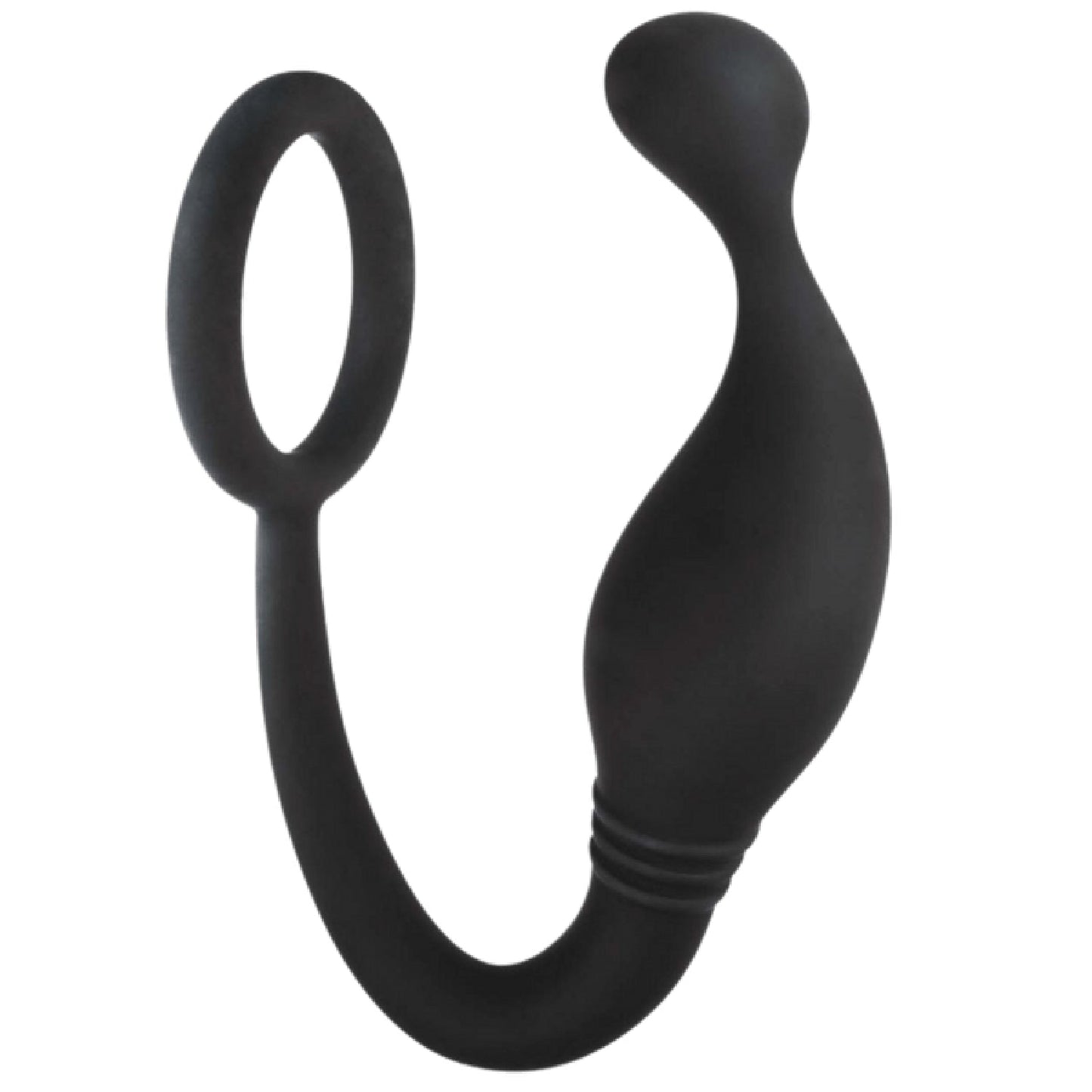 Prostate Plug with Love Ring – 4 Inch Hygienic Silicone Butt Plug