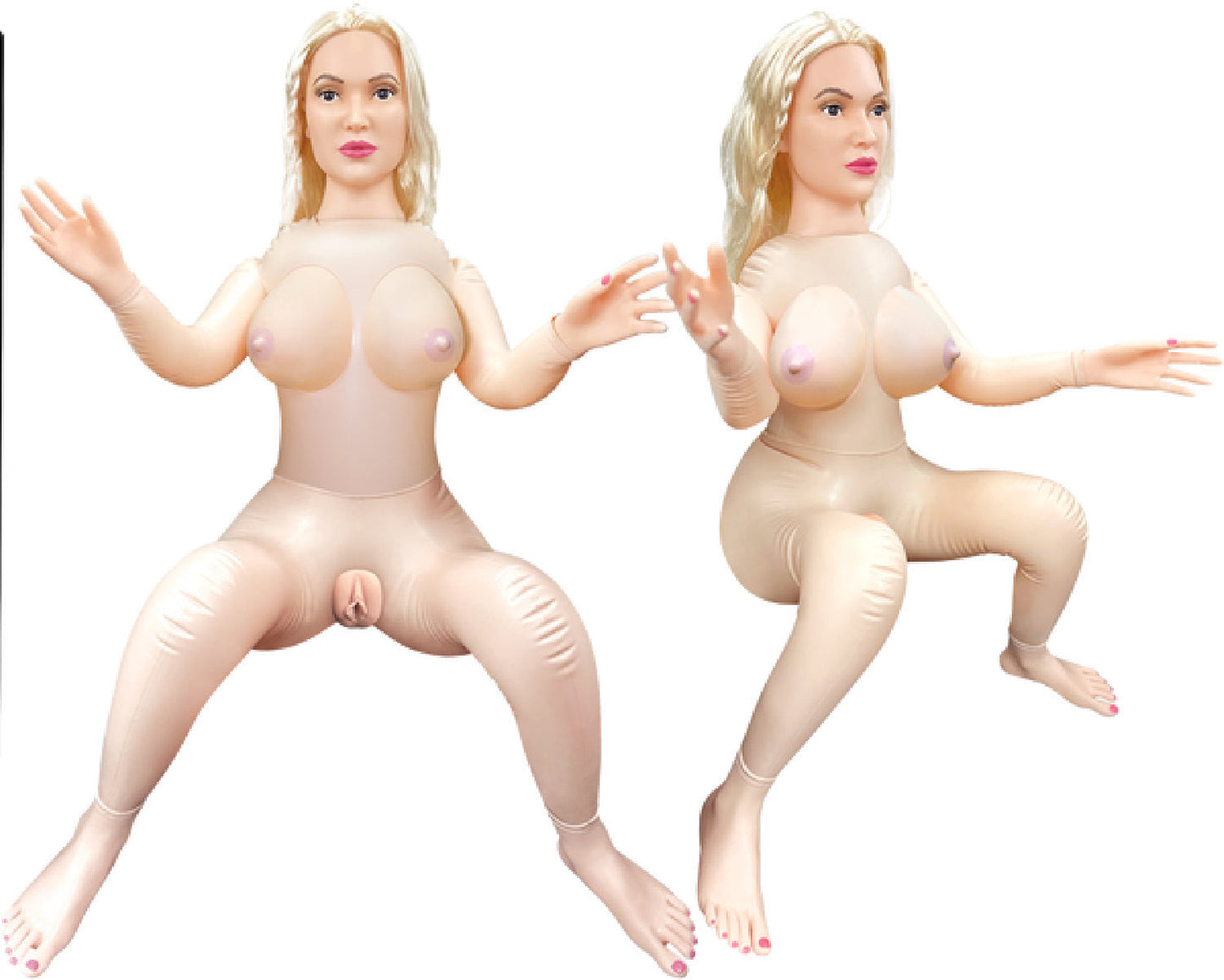 Rosie Inflatable Doll – Life Size 3'4 Height Realistic Haie And Eyelashes Position Doggie Style