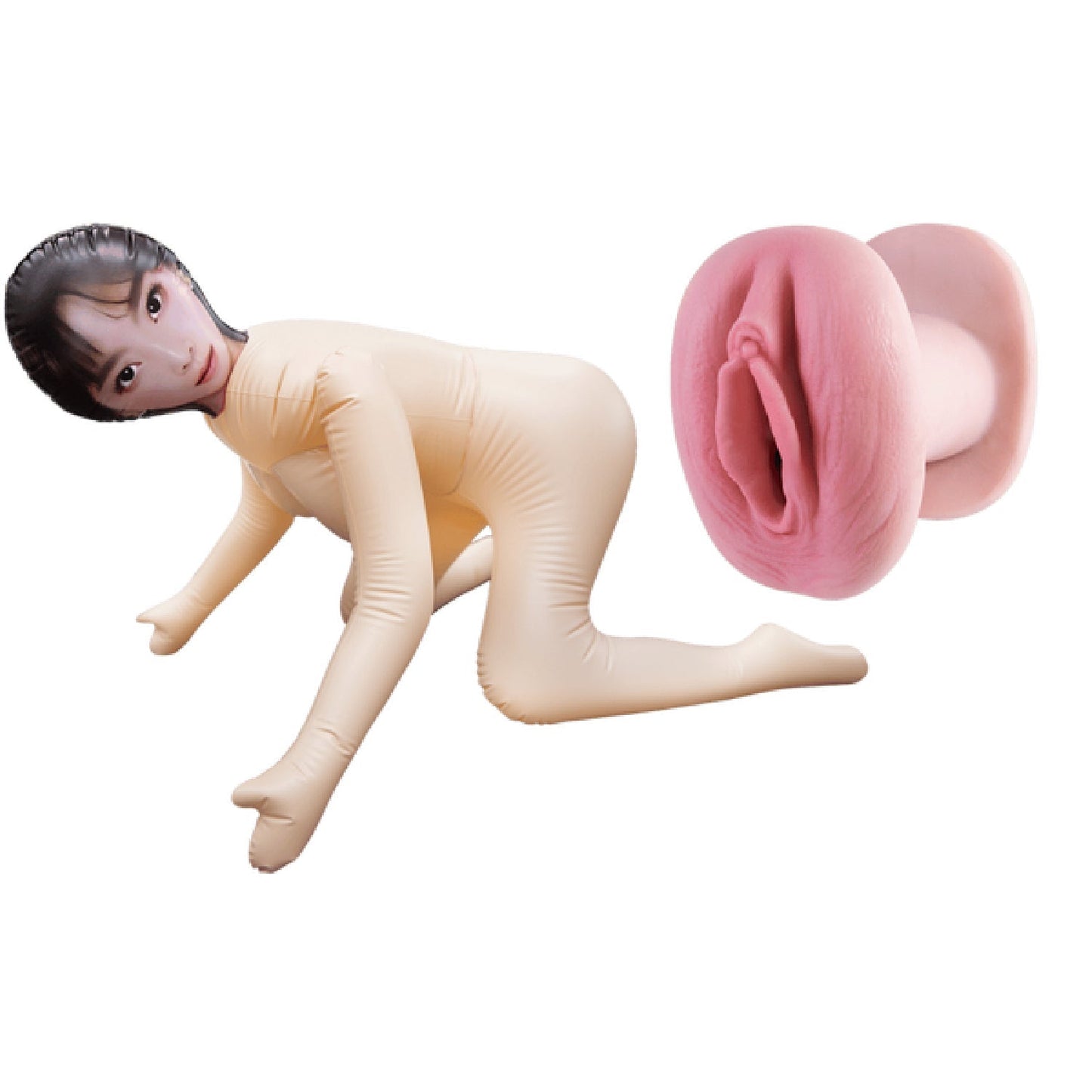 Inflatable Love Doll – 61cm Silicone Realistic Masturbator with Large Breasts