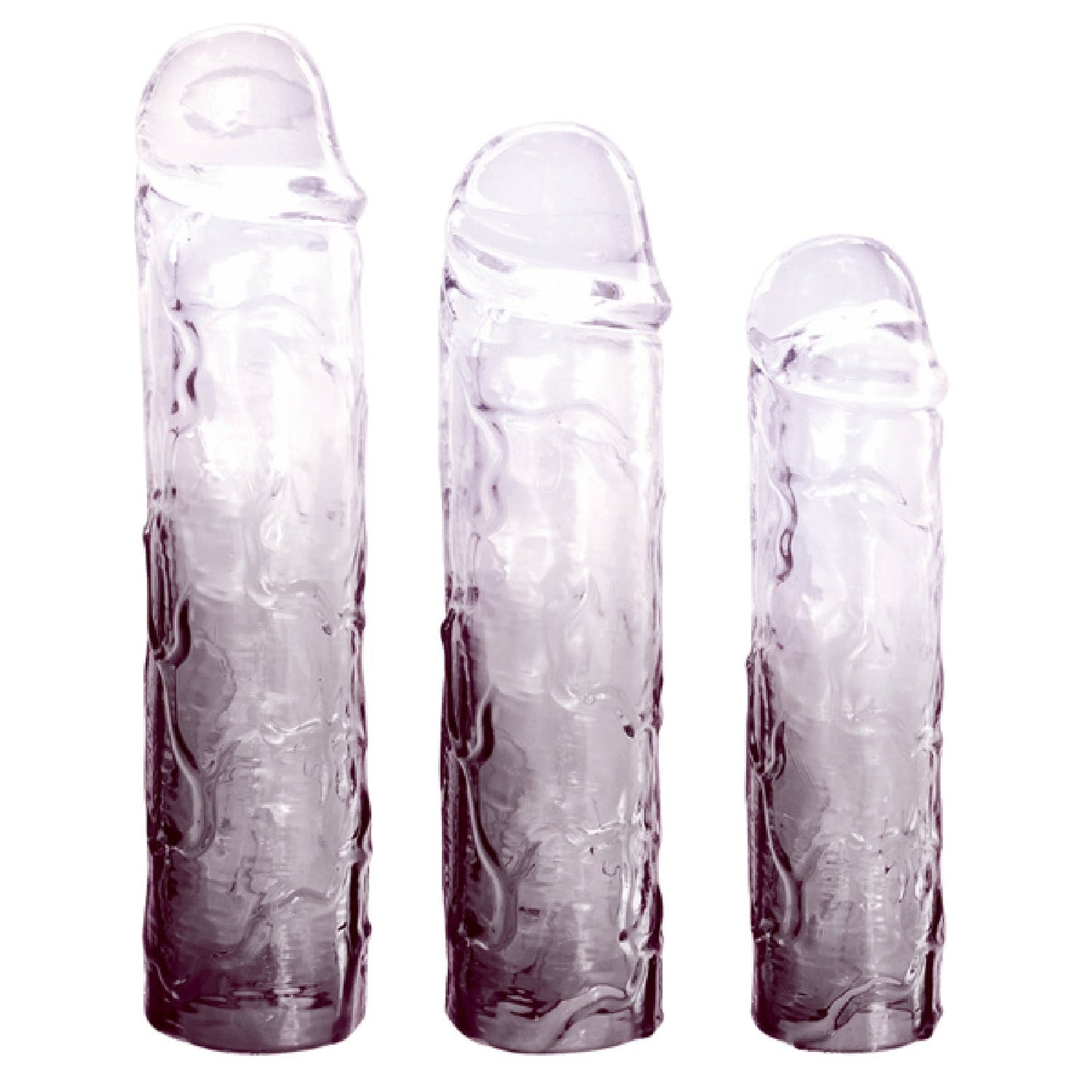 3 in 1 Extension Sleeve (Smoke) – High-Quality TPE Material Soft Flexible Sleeve with Multiple Sizes