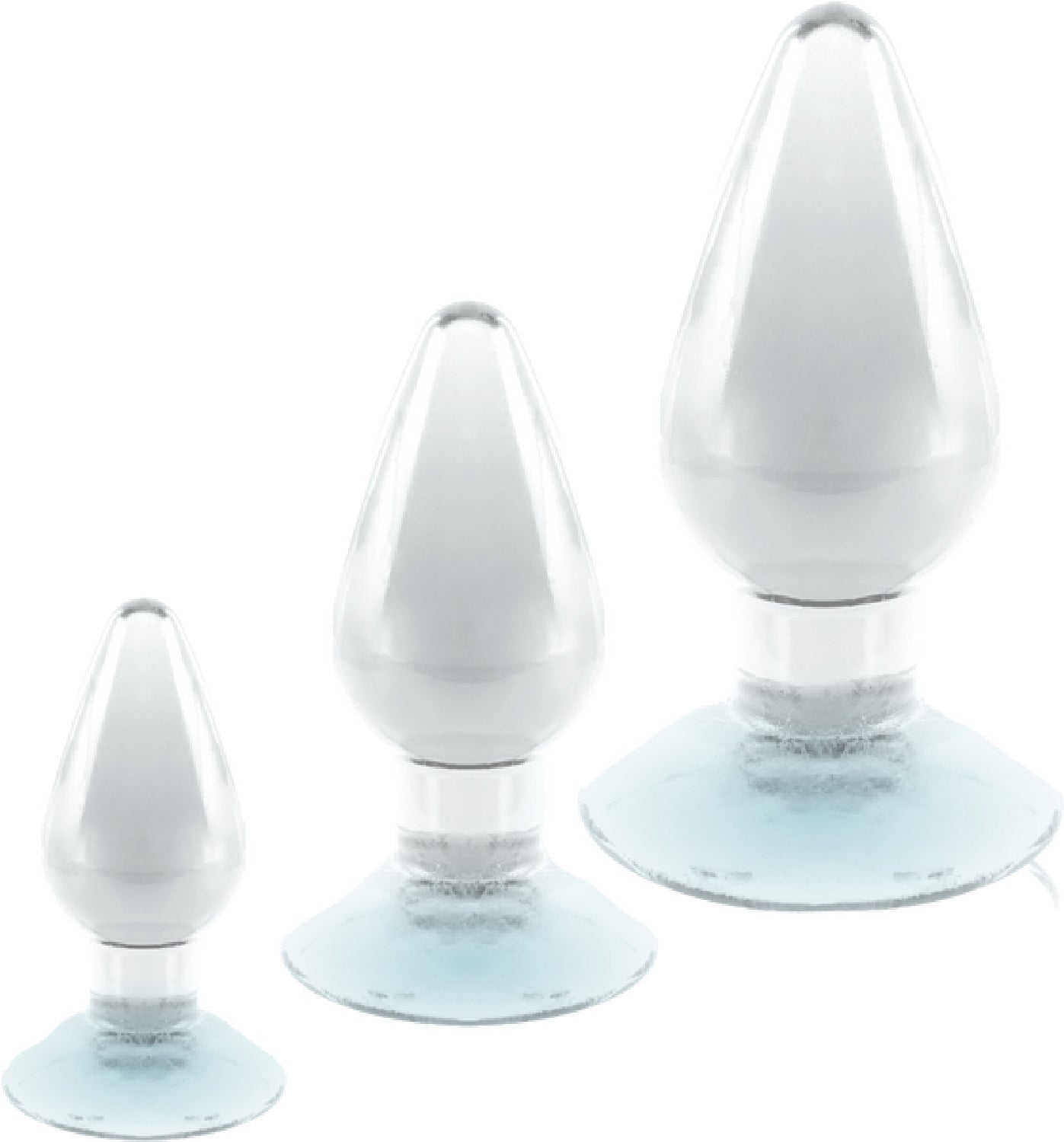 3 In 1 Anal Plug Kit – Flexible Hygienic Suction Cup Base Anal Plugs