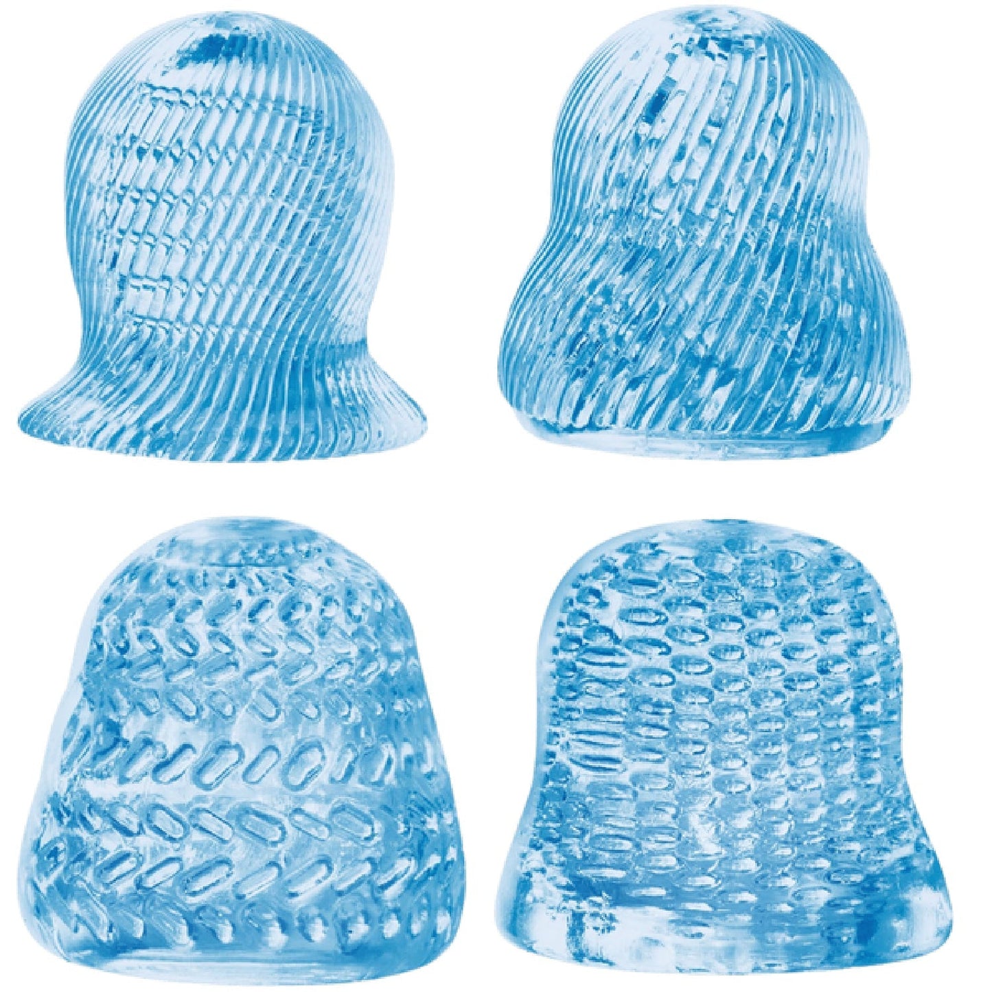 4 in 1 Glans Stroker Set – Multi-Function Stimulation 2 x 1.8 Inch Glans Stroker