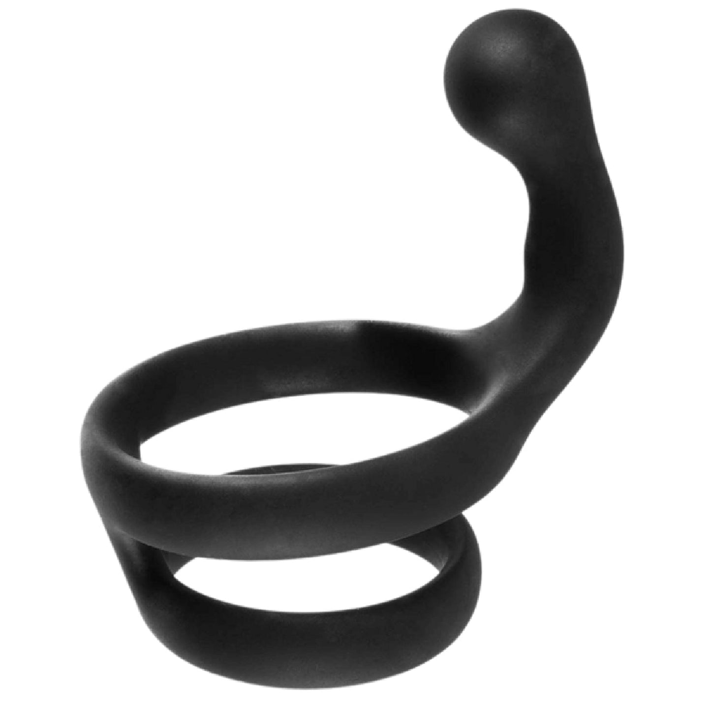 Cock Ring with Ball Strap and Clit Stimulator – Hygienic Silicone Cock Ring
