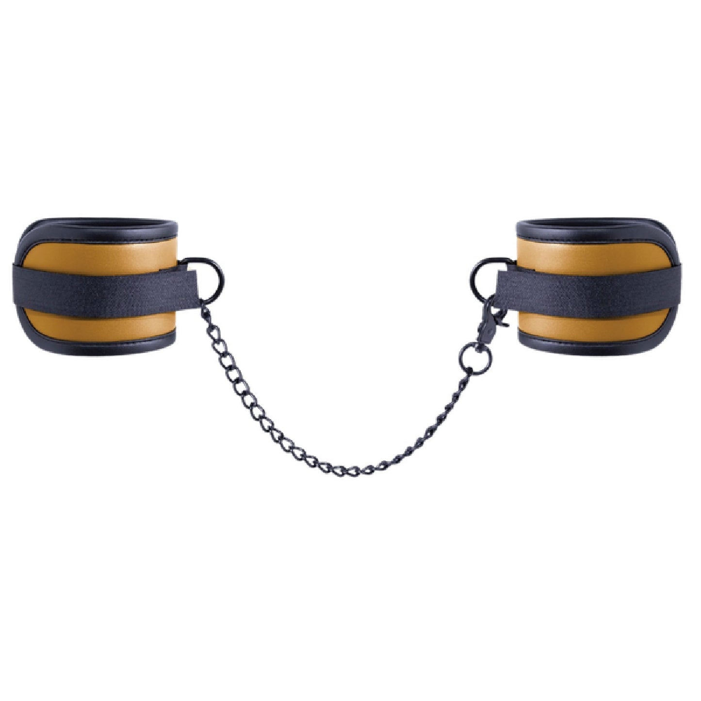 Adjustable Ankle Cuffs with Velcro Lock and 25.9cm Chain – Bondage Restraints