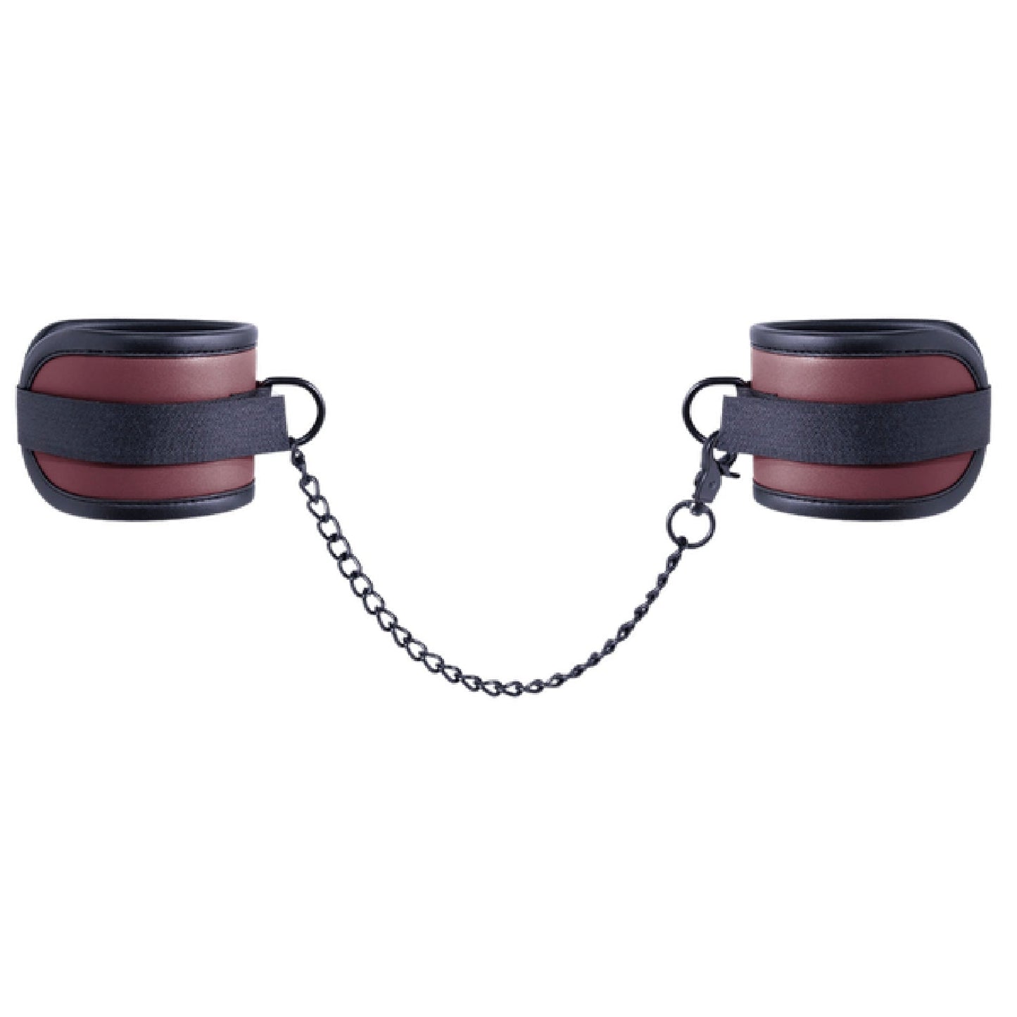 Adjustable Ankle Cuffs with Velcro Lock and 25.9cm Chain – Bondage Restraints