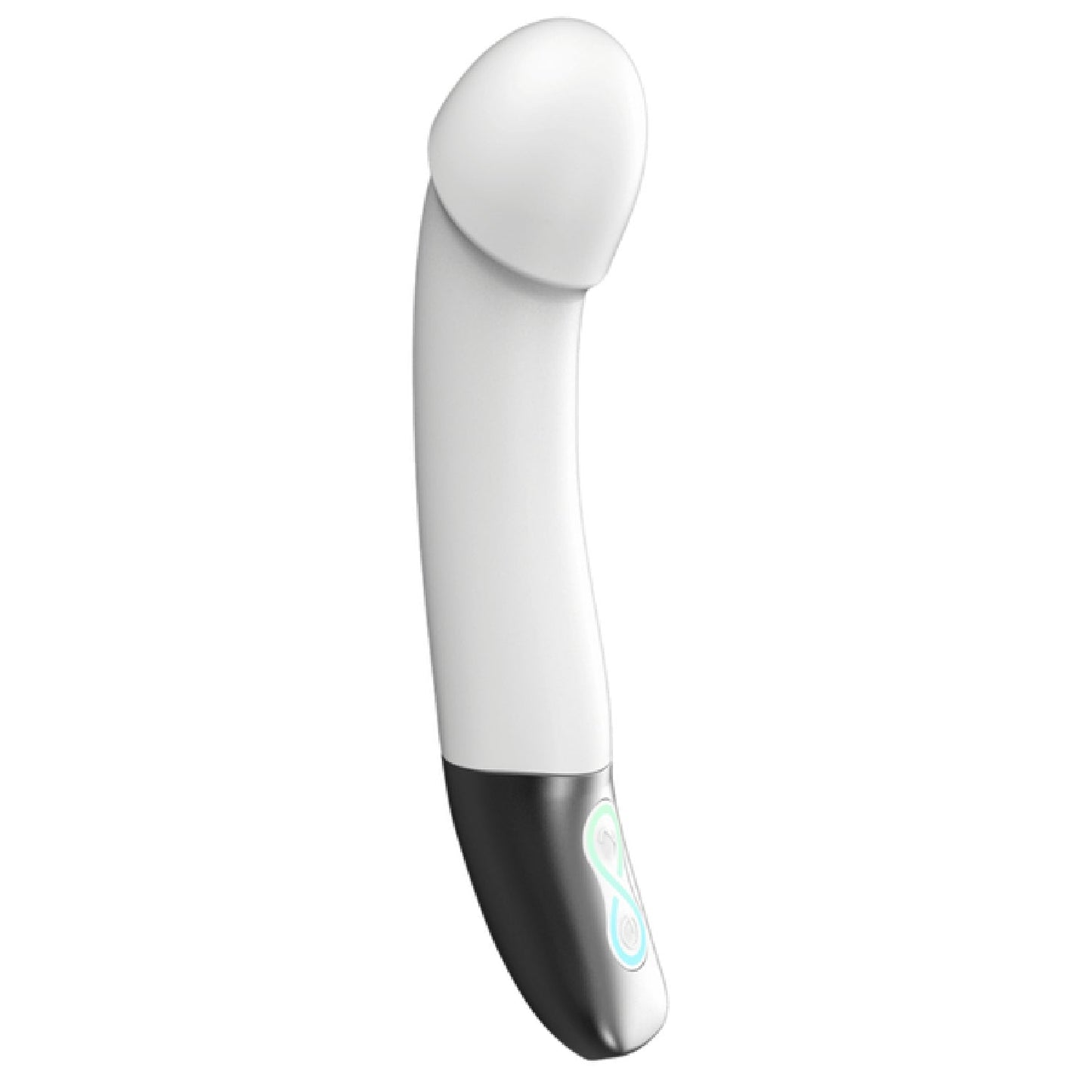 Rechargeable Silicone Vibrator (White) – Bendable Shaft 5.5 Inch Insertable Length Vibrator