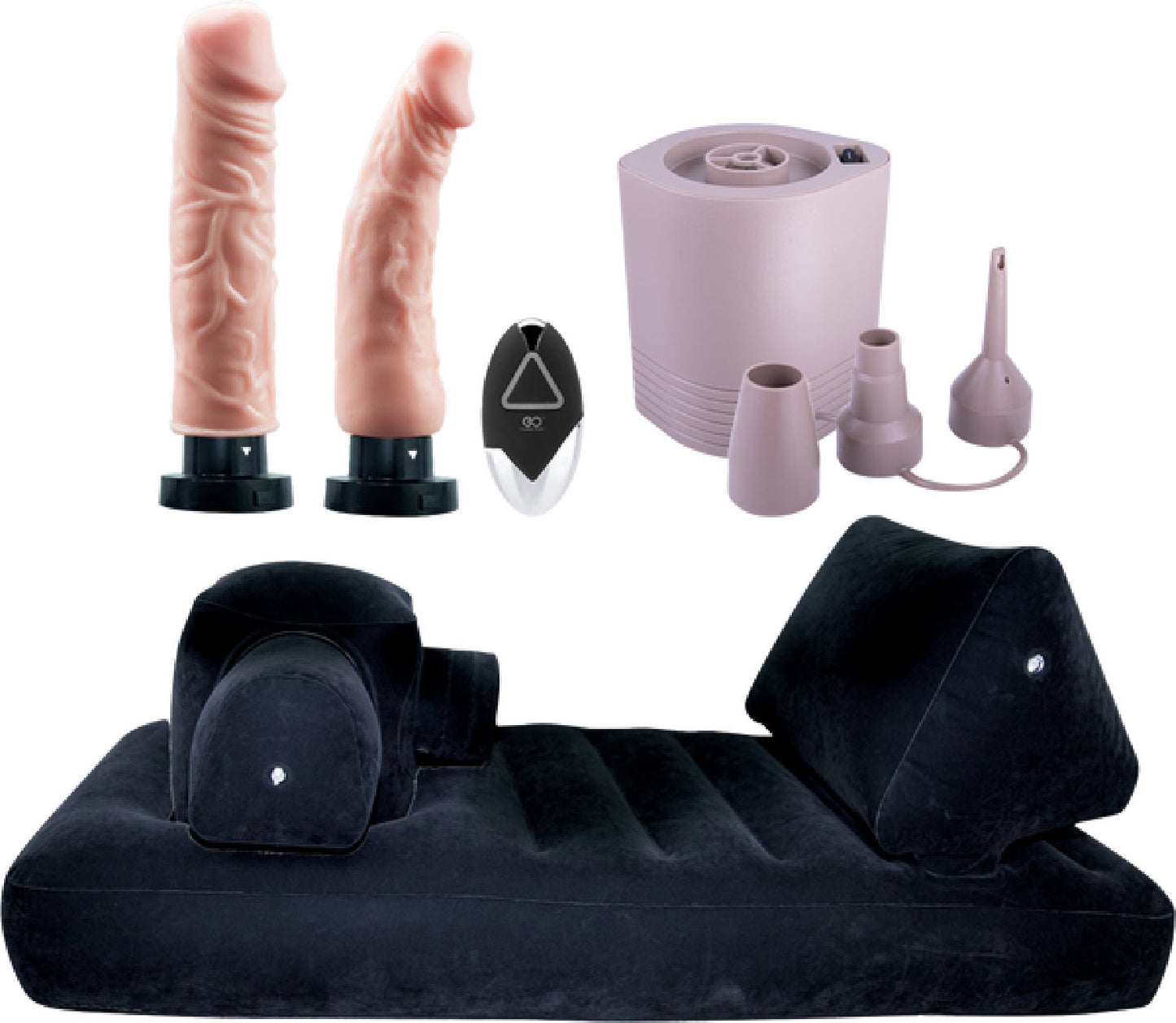 Premium Inflatable Bed with Velvet Surface and 2 Silicone Vibrators – Remote-Controlled Bed Set