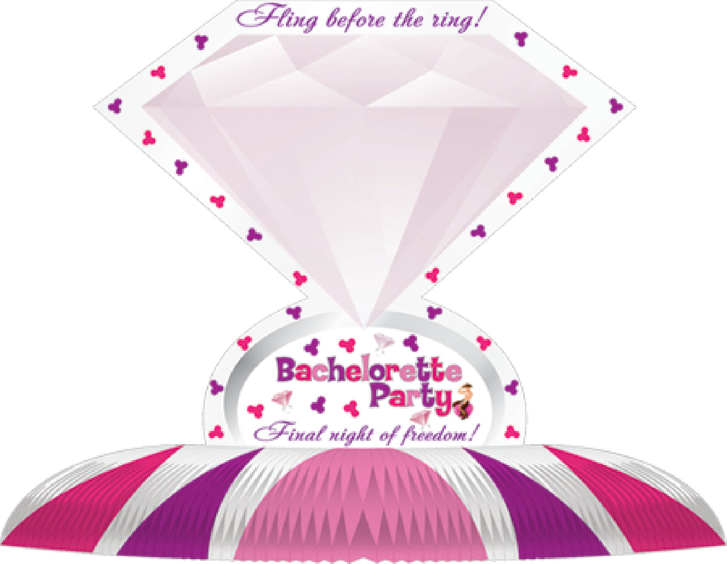 Diamond Centerpiece – Decorative Hen Party Table Accent
