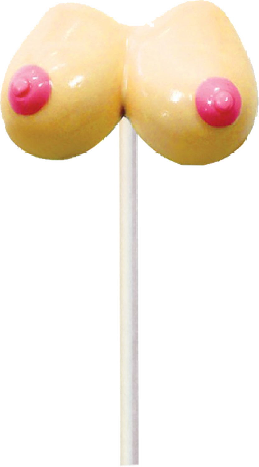 Boobie Pops Candy Strawberry – Novelty Boobie-Shaped Candy