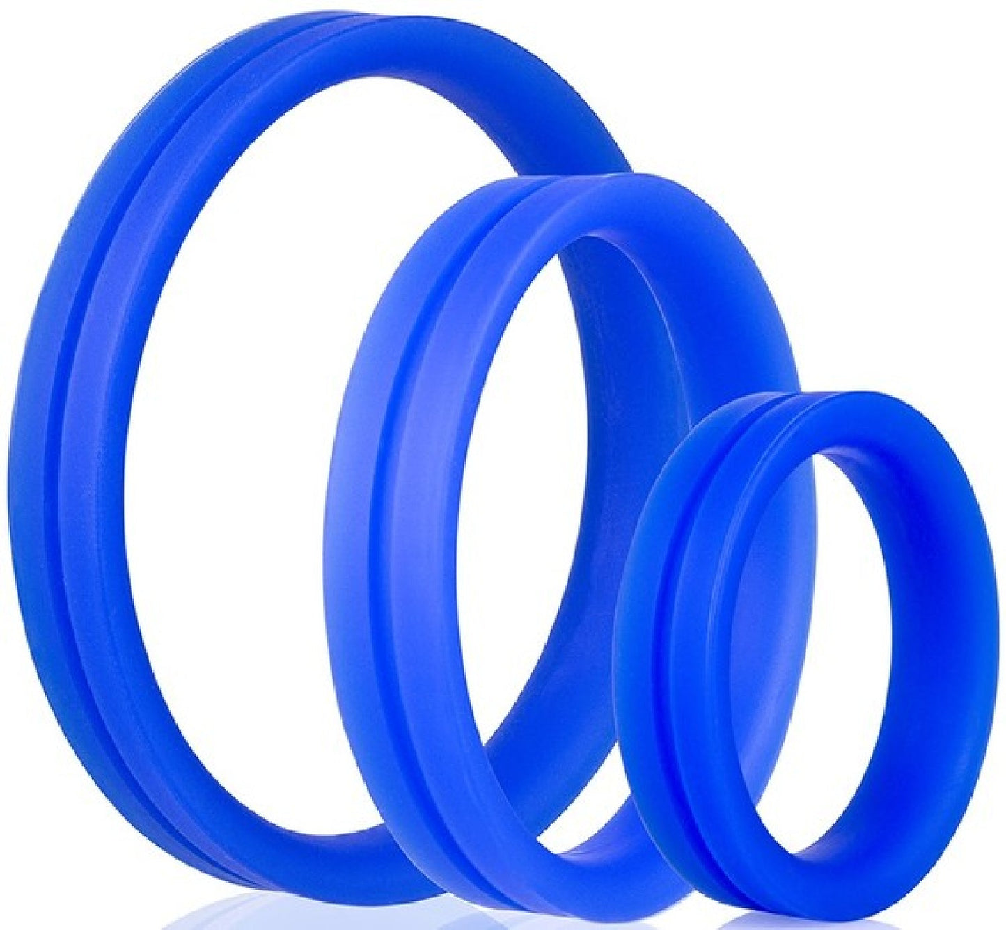 RingO Pro X3 – Durable True Silicone Cock Ring Set with Three Sizes