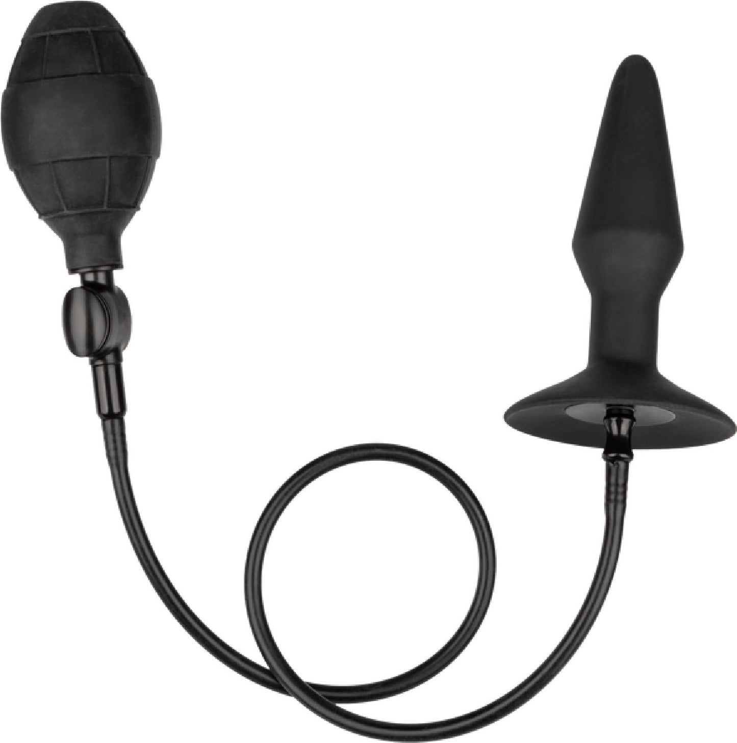 CalExotics Medium Silicone Inflatable Plug – Inflatable Anal Plug with Detachable Hose