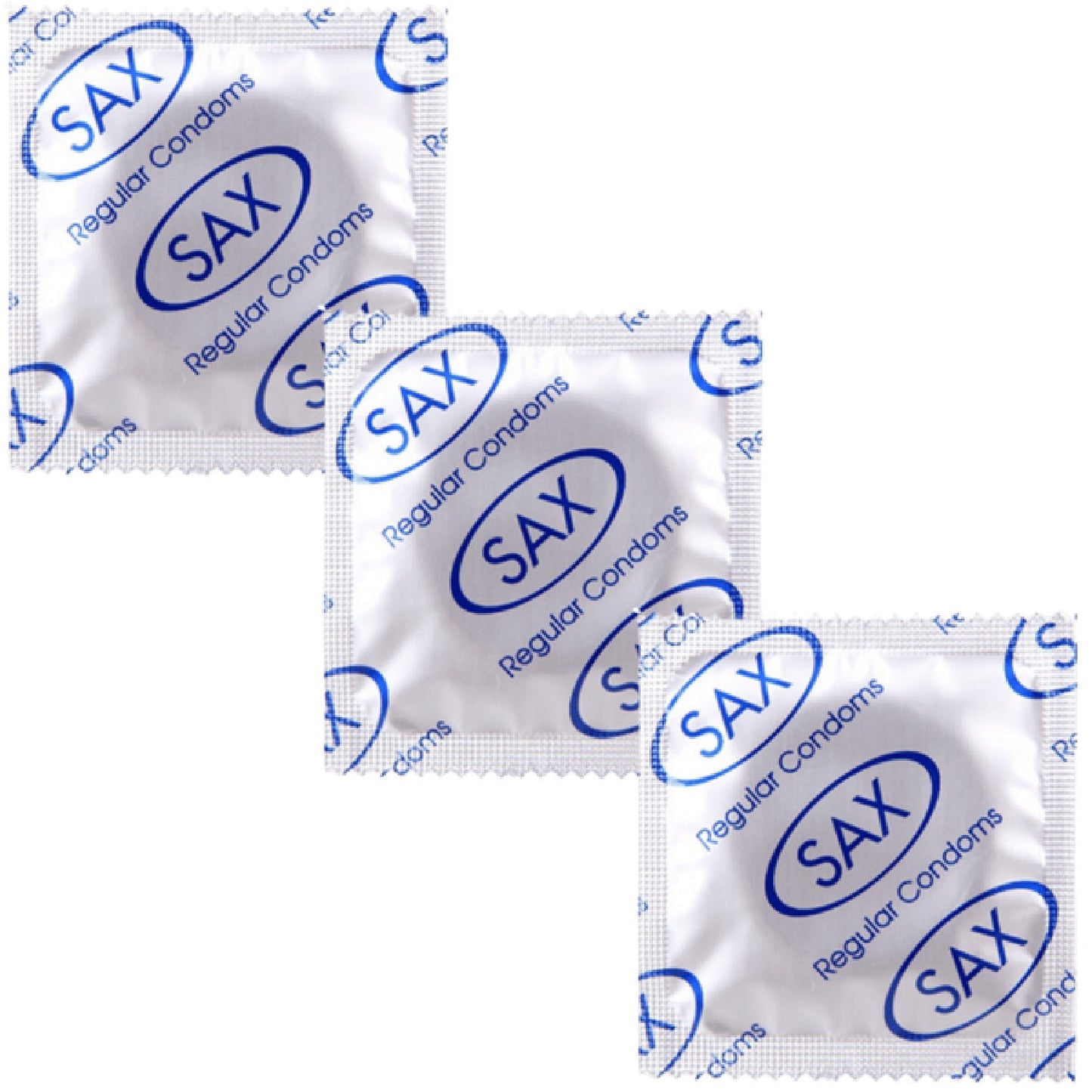 Sax Regular Condoms – 53mm Nominal Width Smooth Latex Condoms Bulk Pack 144