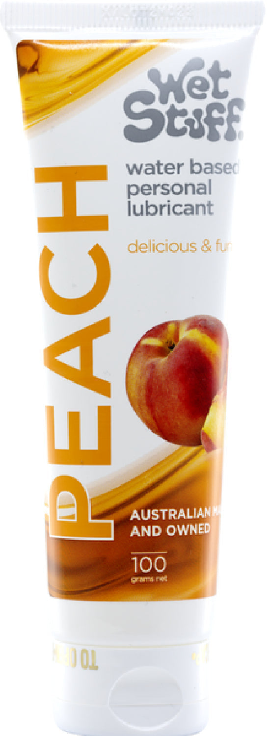 Wet Stuff Peach – Edible Peach Flavored Lubricant Tube 100g