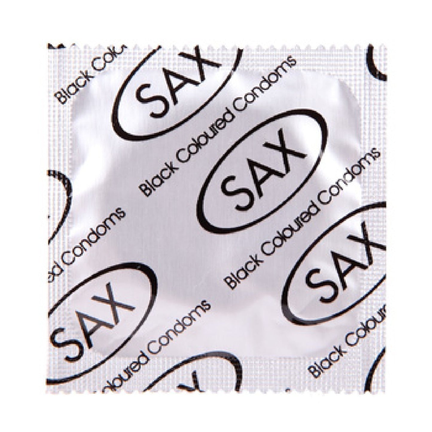 Sax Black Condoms – Regular 53mm Nominal Width Latex Condoms Bulk Pack of 144