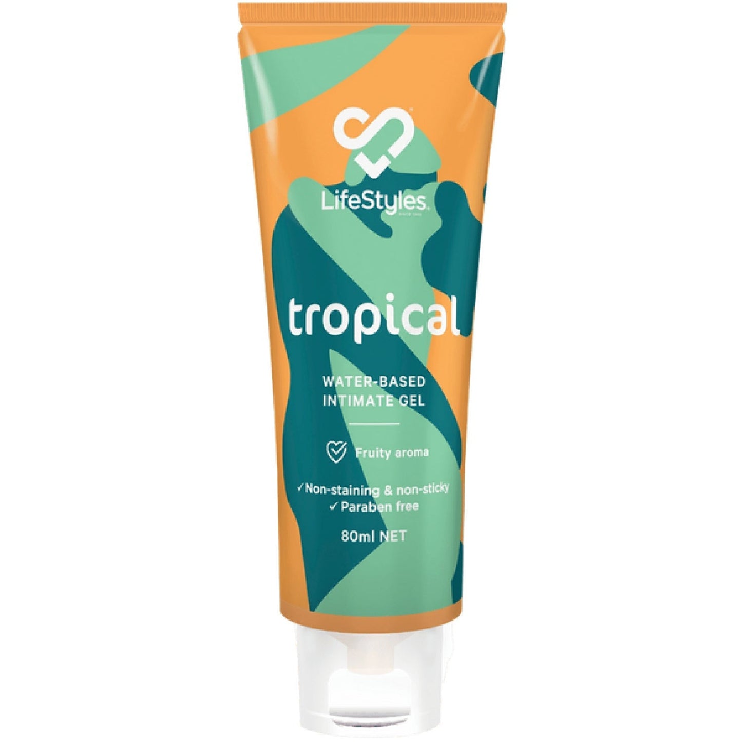 Lifestyles Tropical Water-Based Intimate Gel 80ml – Condom Compatible Lubricant