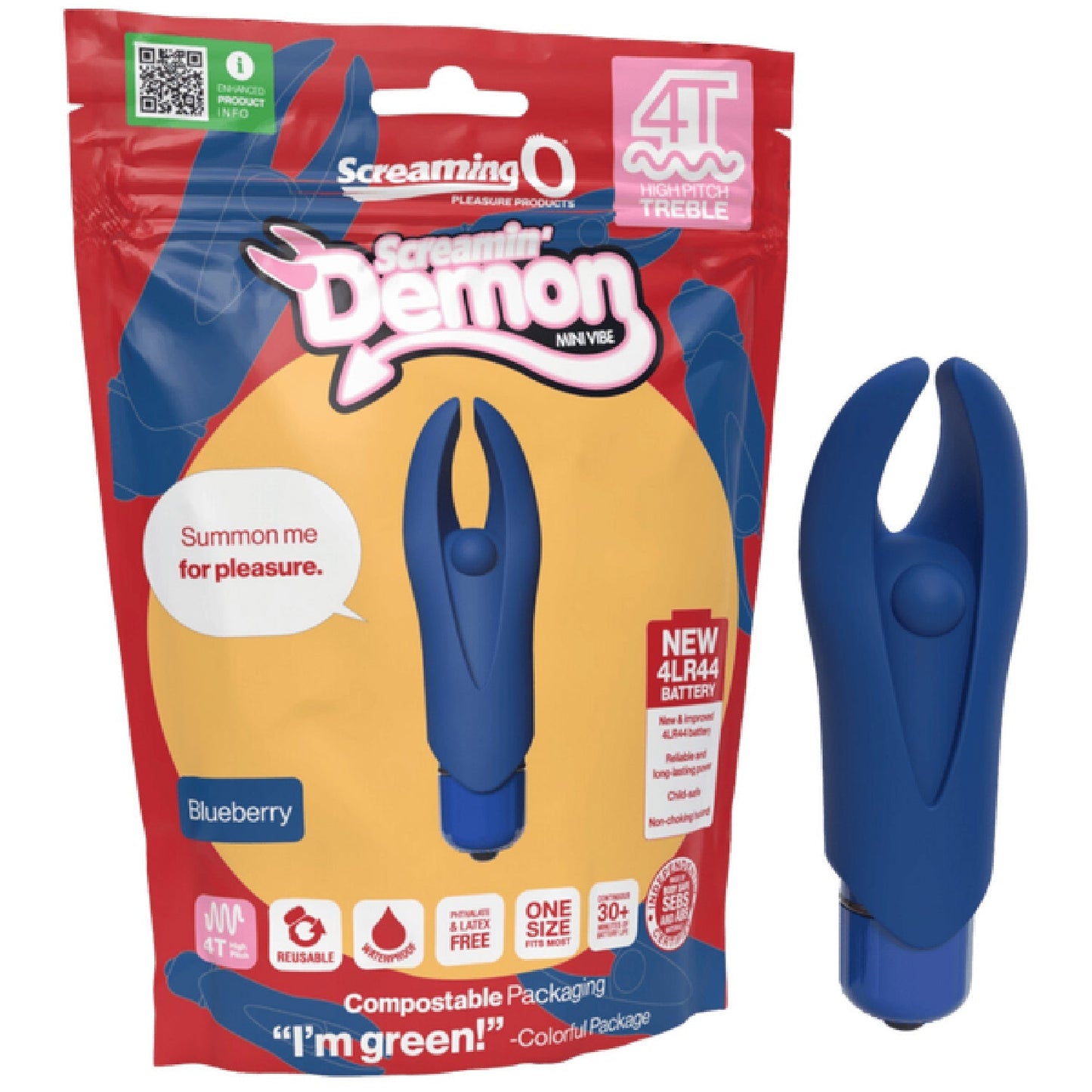 Demon 4T High Pitch Treble – Silicone Vibrator With 5 Speeds and Pulse Pattern