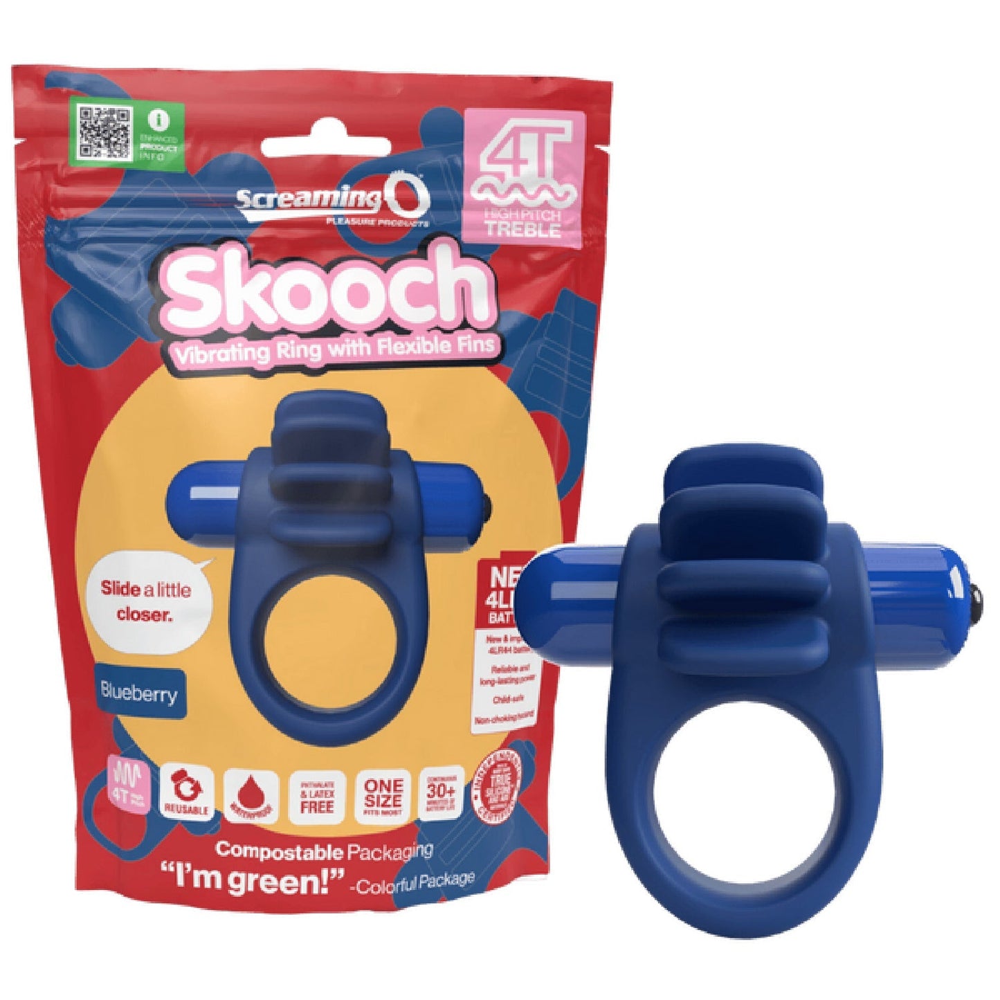 Skooch 4T High Pitch Treble – High Pitch Vibrations 5 Speeds Pulse Vibrator