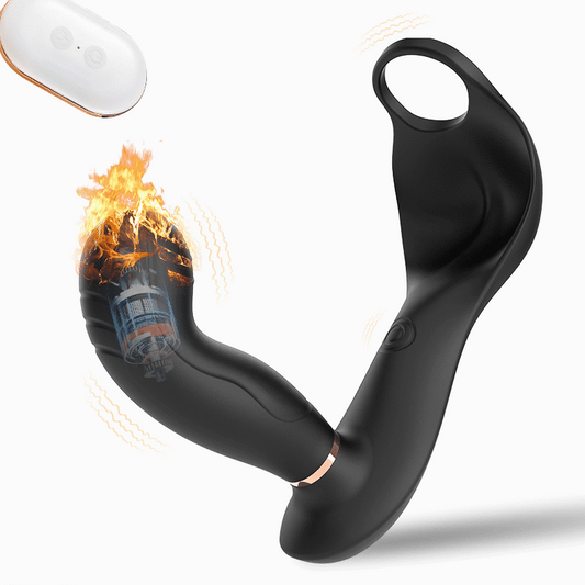 Vibrations Pulsations Heating Anal Toy Black Anal Toys