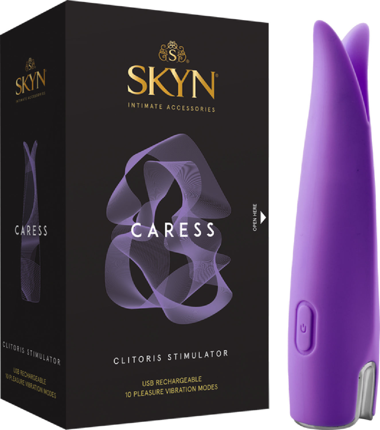 Skyn Caress – 10 Mode Vibrating Clitoris Stimulator with Ultra Soft Finish