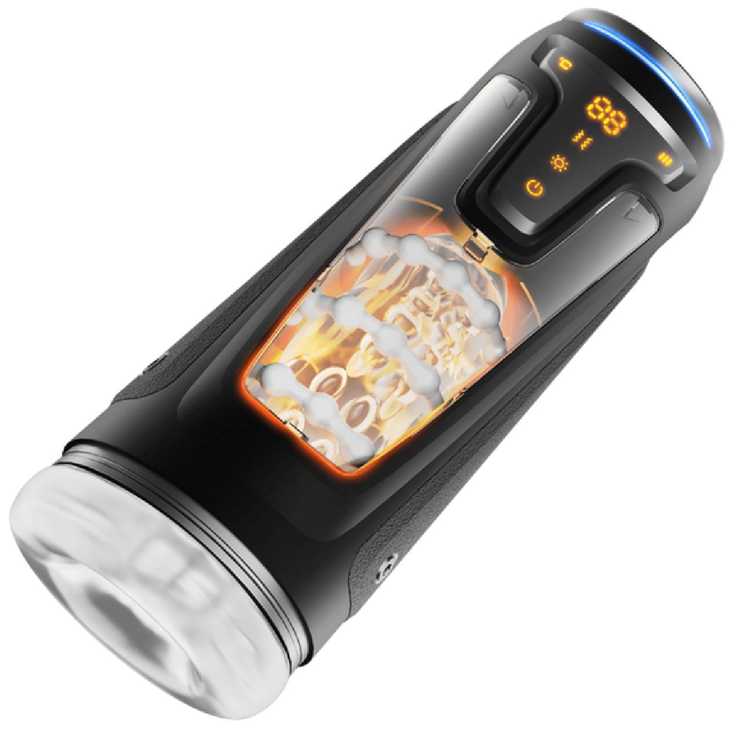 Warrior Heartbeat Nexus Ecstasy – Heated Thrusting Male Masturbator with Vibrations