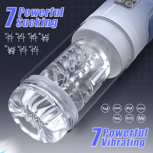 Empyrean - 5 IN 1 Function Male Stroker Masturbator & Penis Pump Masturbation Cup