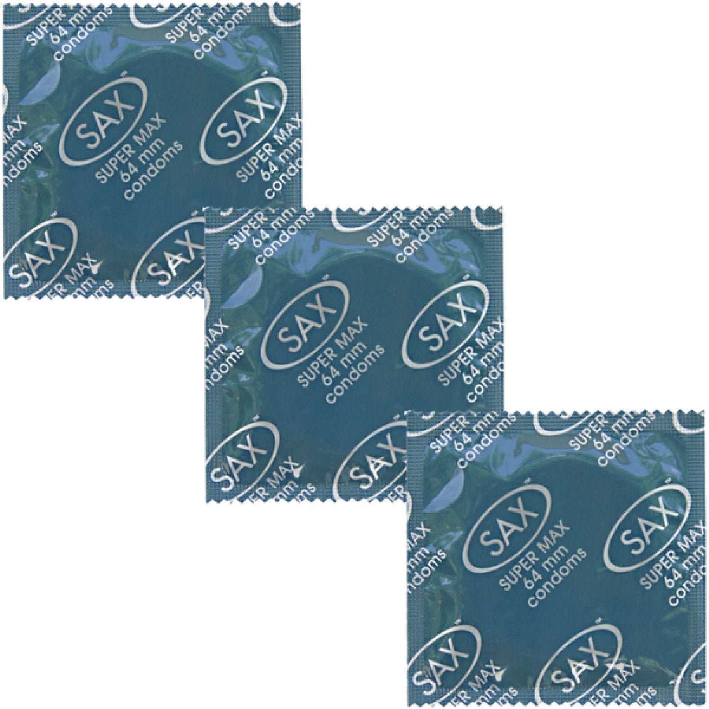Sax Super Max Fit – 64mm Nominal Width Bulk Pack Condoms 144 Count