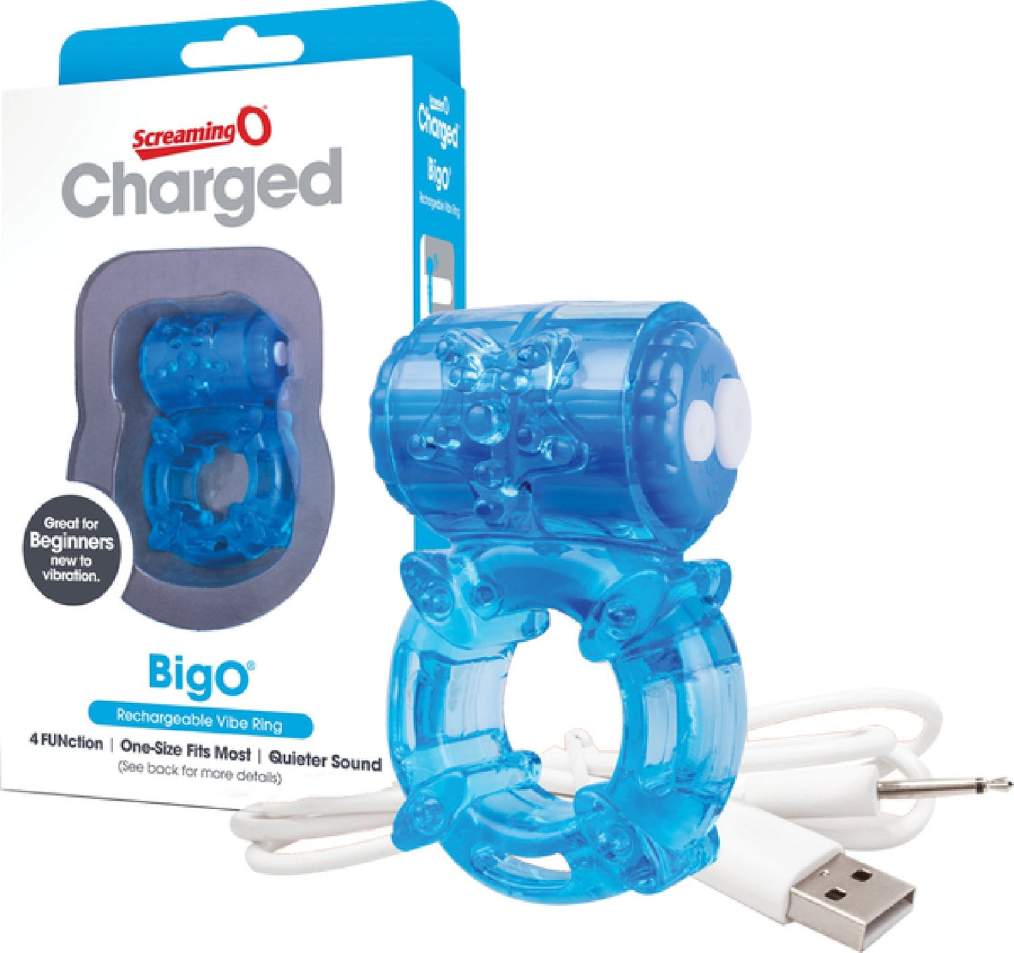 Screaming O Charged BigO – Rechargeable Vibrating Cock Ring