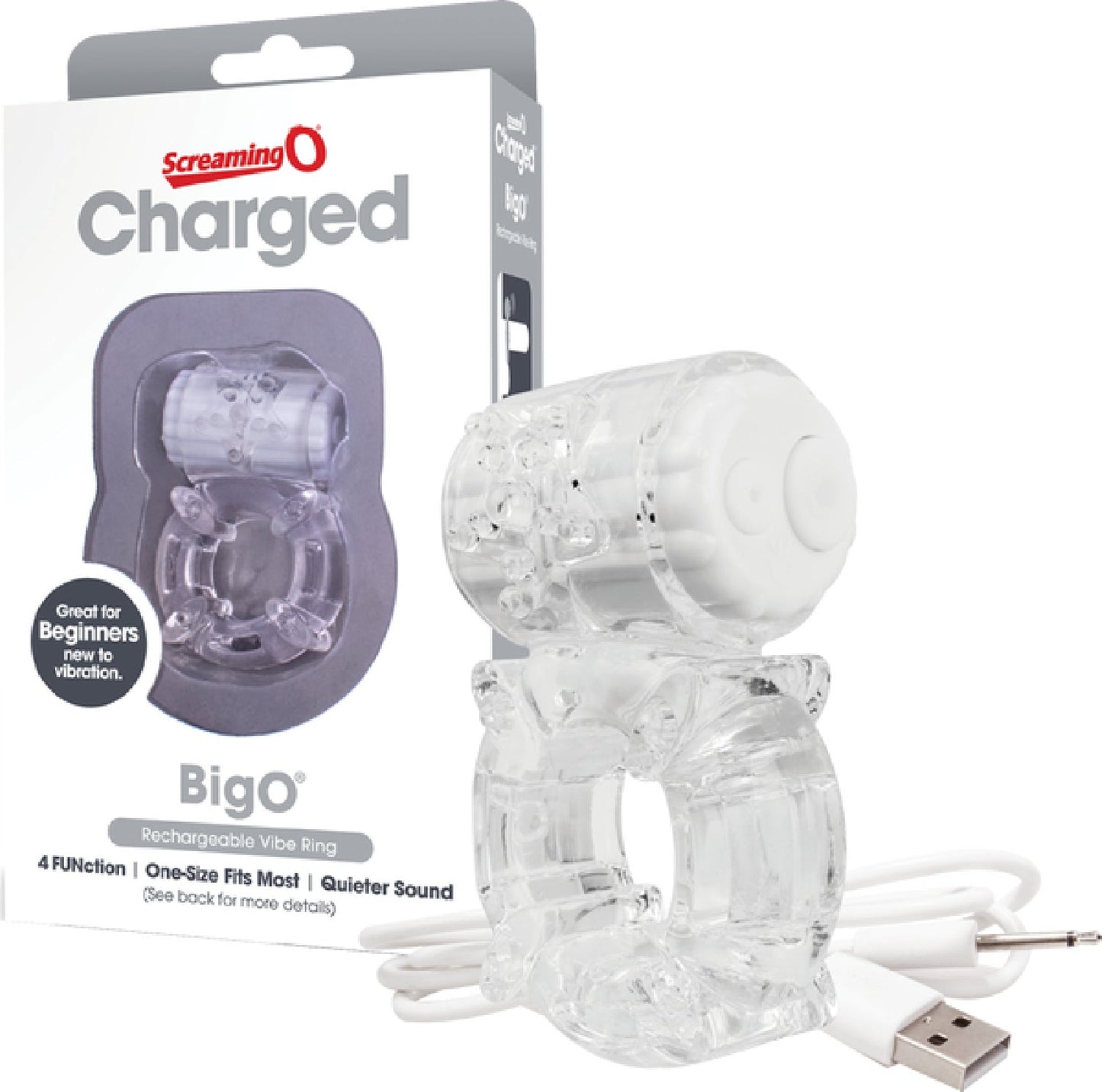 Screaming O Charged BigO – Rechargeable Vibrating Cock Ring