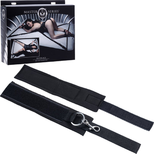 Master Series Interlace Bed Restraint Set – Versatile Restraint Kit with Neoprene Cuffs