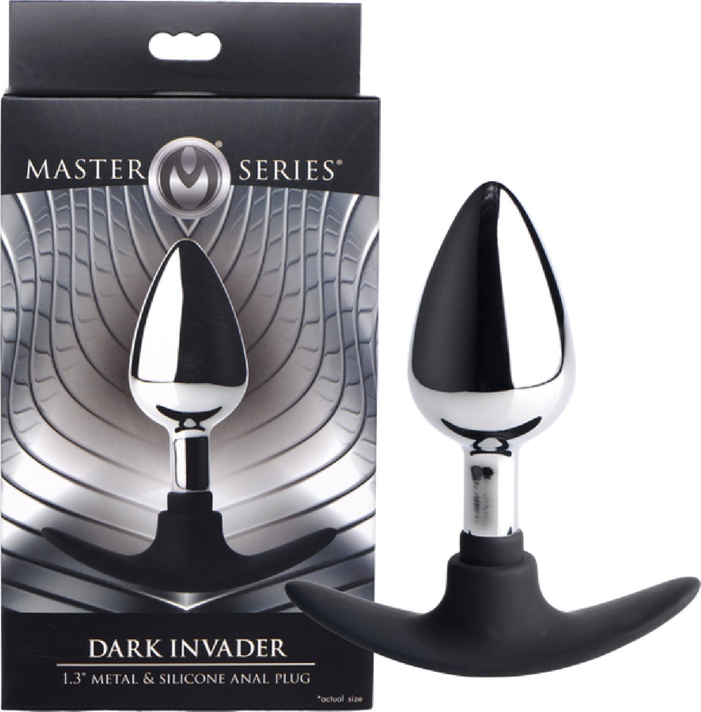 Dark Invader Metal and Silicone Medium Weighted Butt Plug
