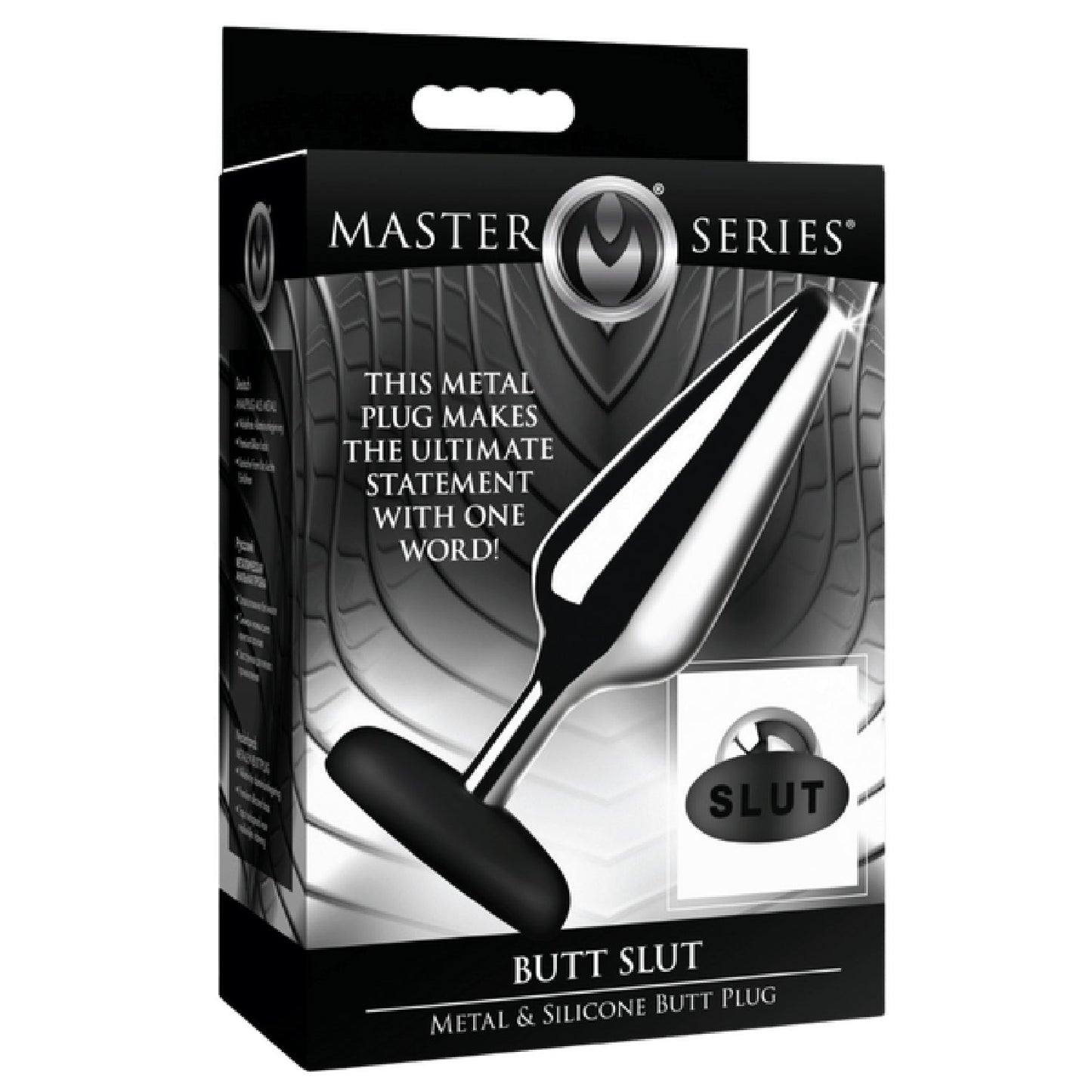 Butt Slut Metal and Silicone Butt Plug – Lightweight Aluminum Alloy Butt Plug