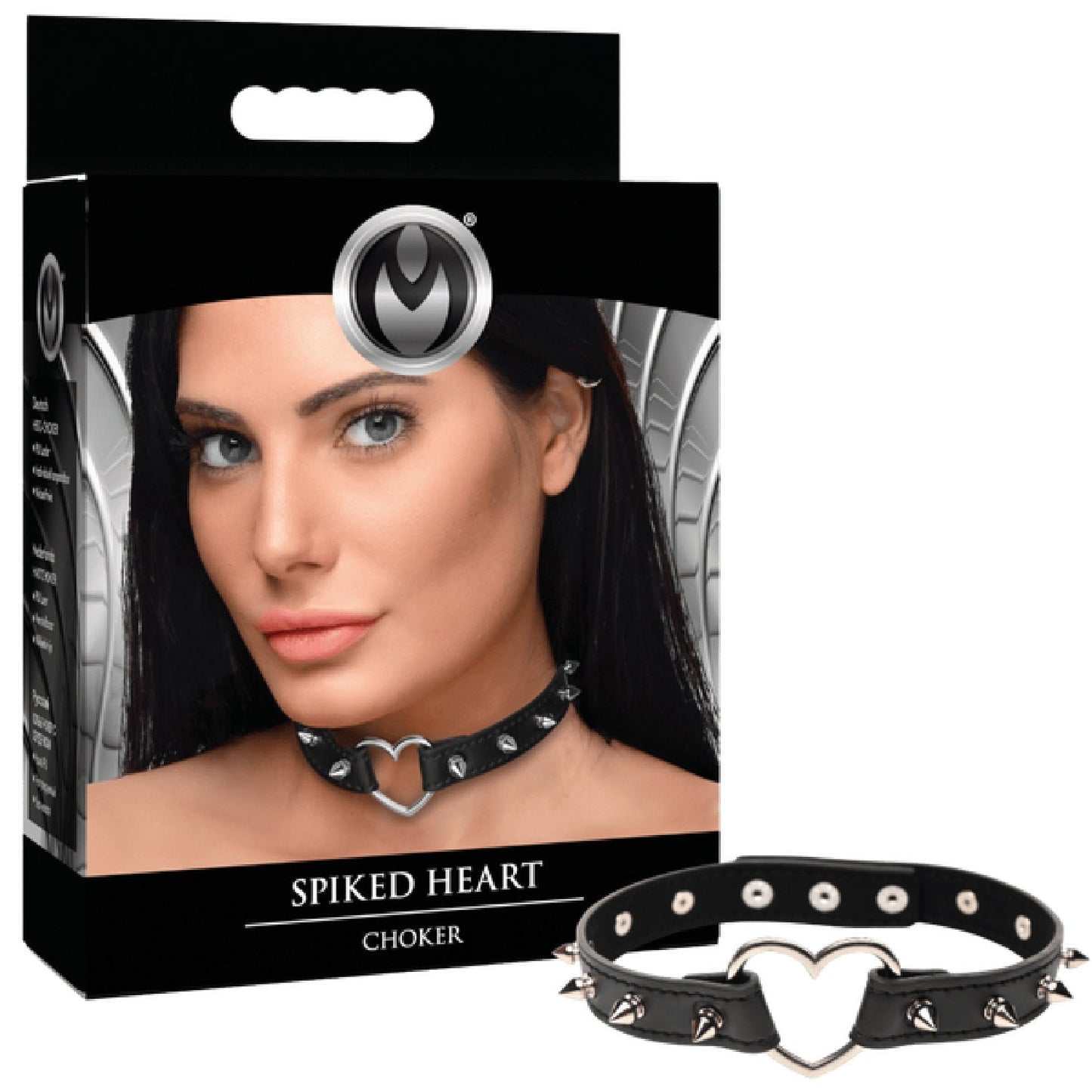 Spiked Heart Choker – Adjustable Spiked Collar Accessory