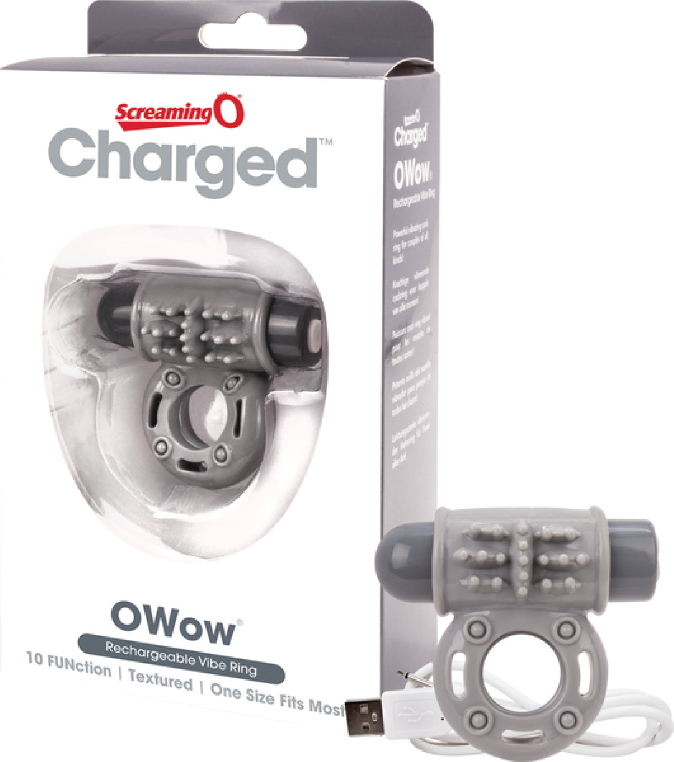 O Wow Ring – Rechargeable Vibrating Cock Ring with 10 Vibration Functions