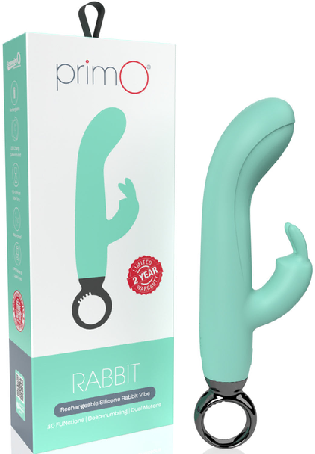 Screaming O PrimO Rabbit – 4.5 Inch Silicone Rabbit Vibrator with 5+5 Motor Settings