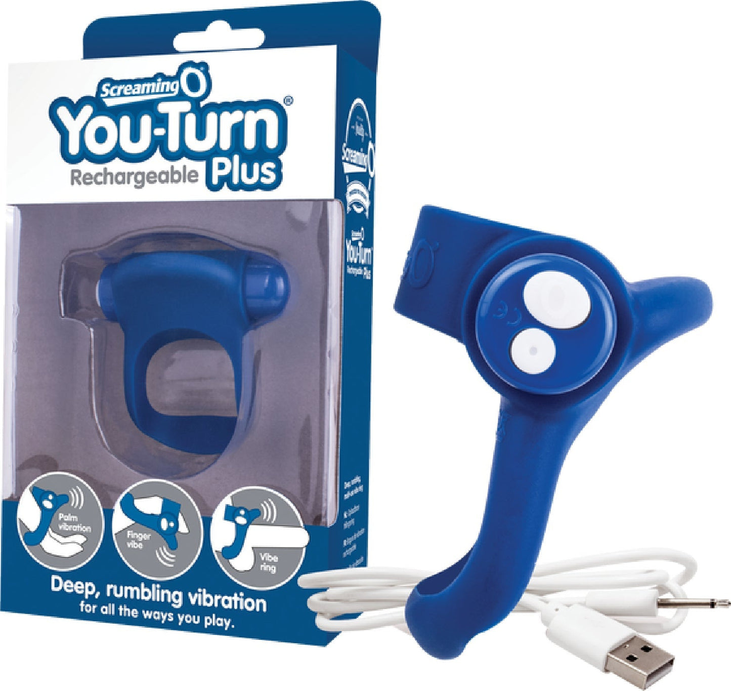 Charged You-Turn Plus – Rechargeable Vibrating Cock Ring