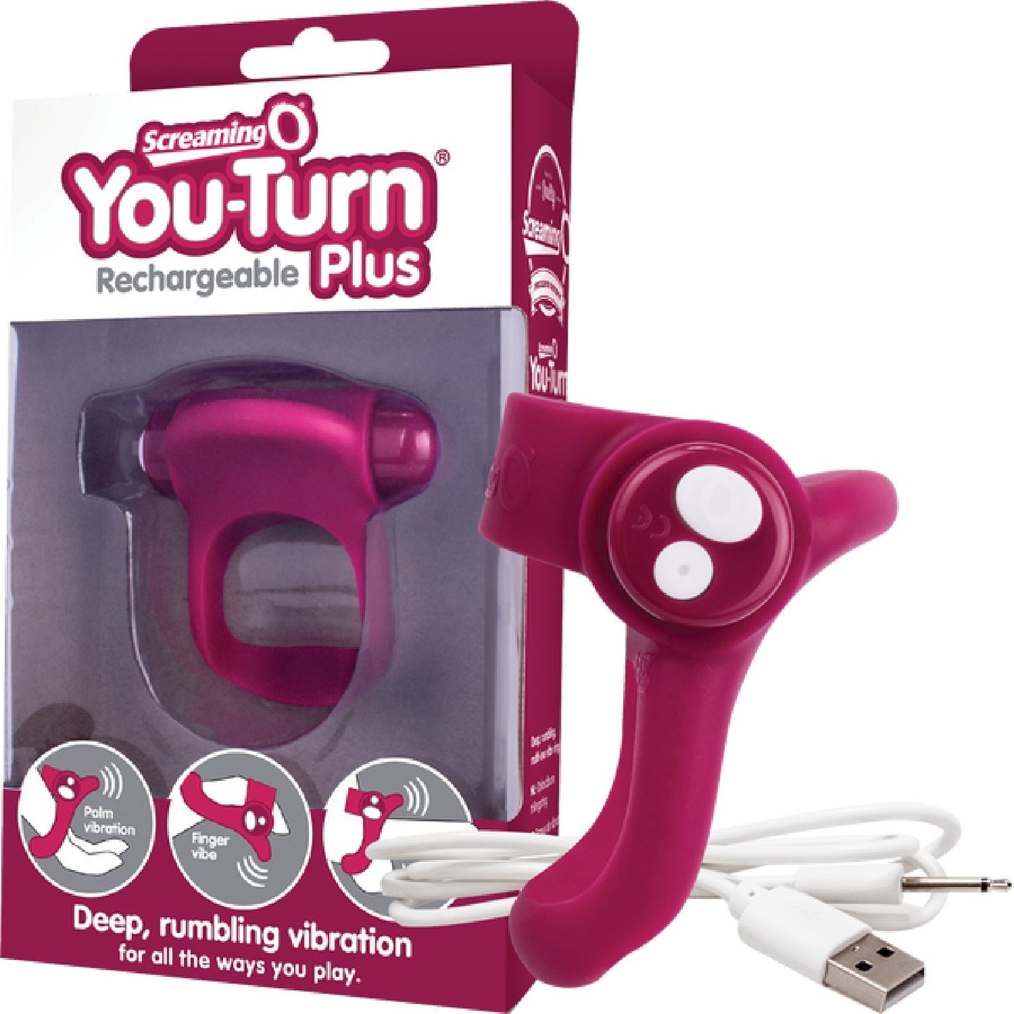 Charged You-Turn Plus – Rechargeable Vibrating Cock Ring