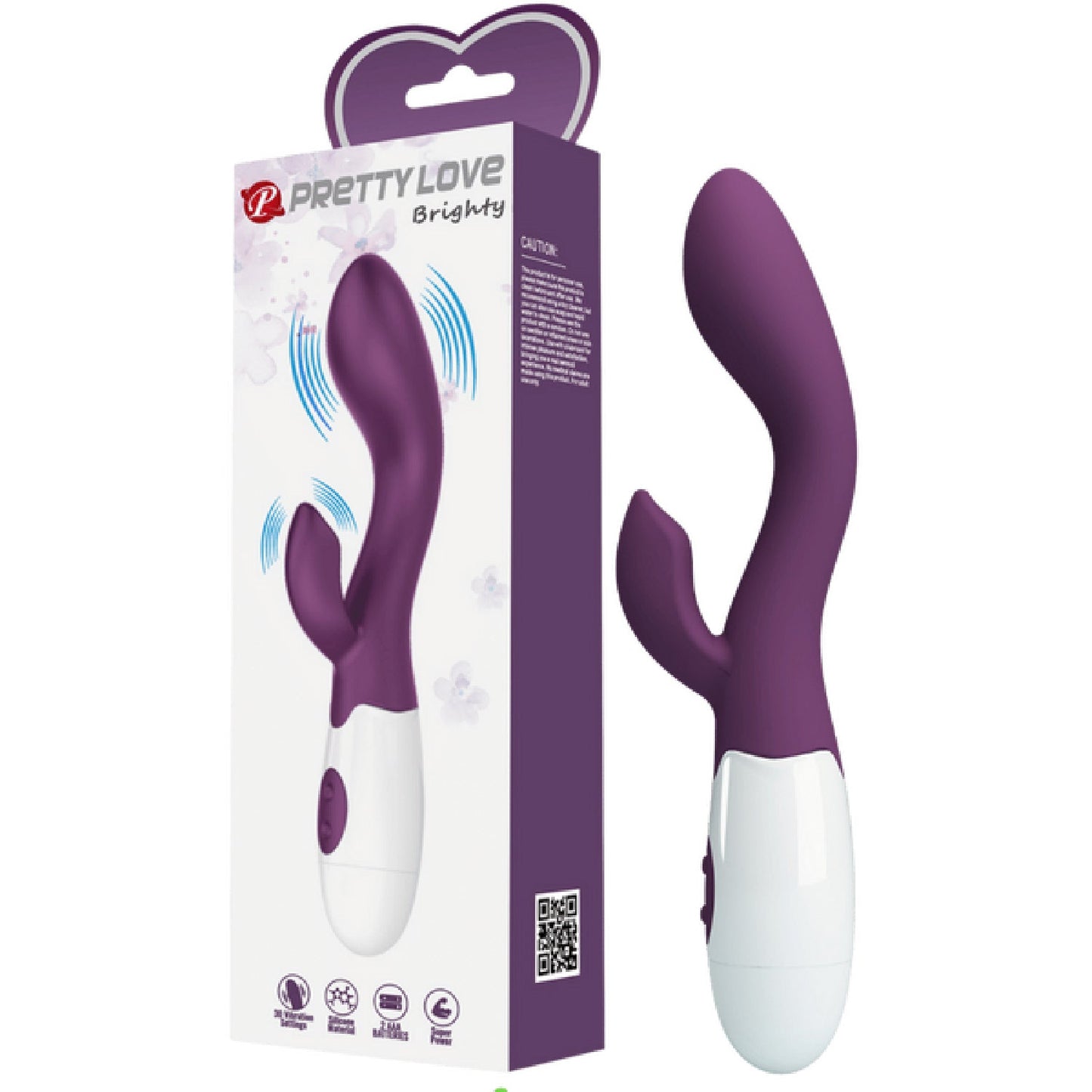 Brighty G-Spot and Clitoral Rabbit Vibrator – Dual Stimulation Vibrator