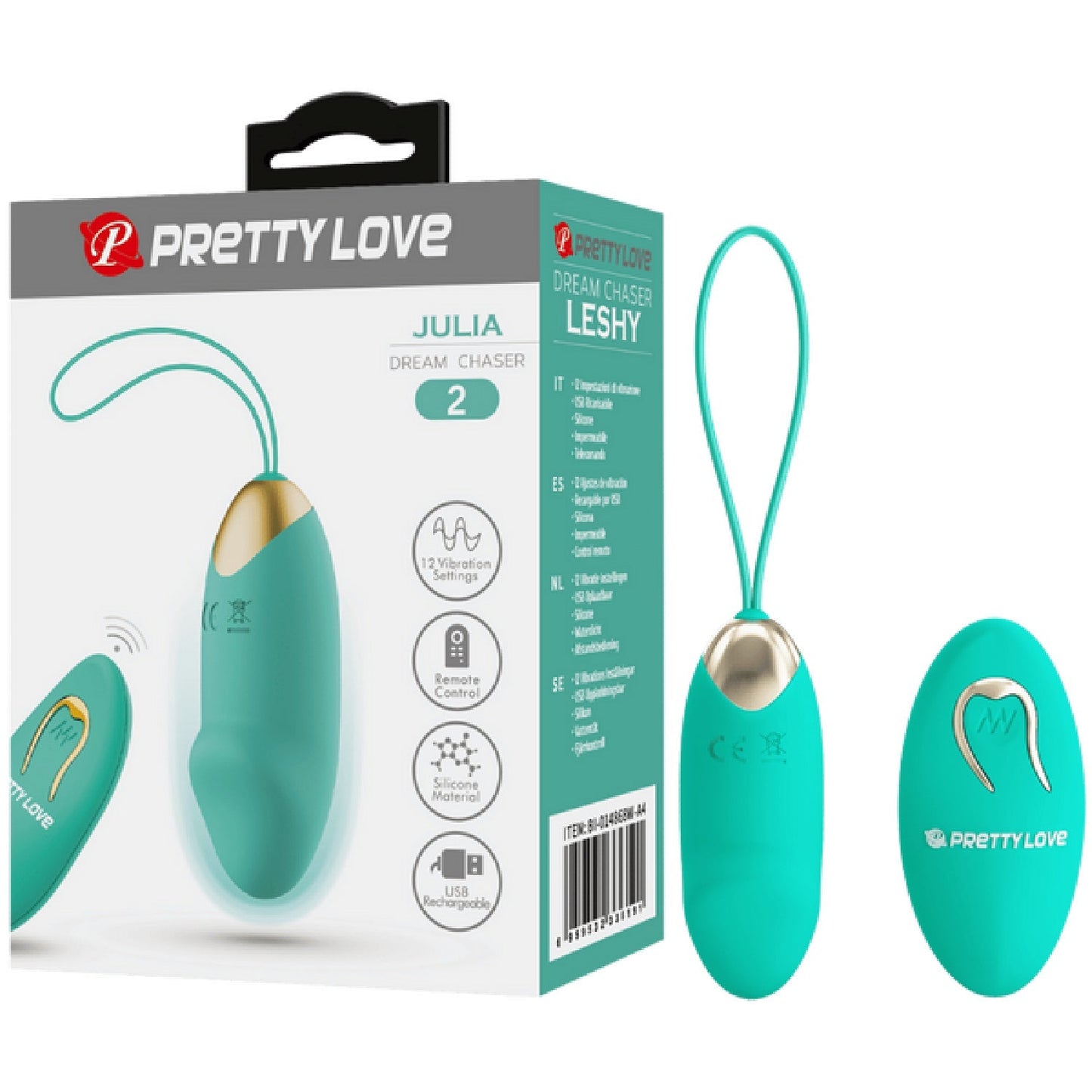 Rechargeable Julia – Multi-Speed Remote-Controlled Egg Vibrator with 12 Vibration Settings